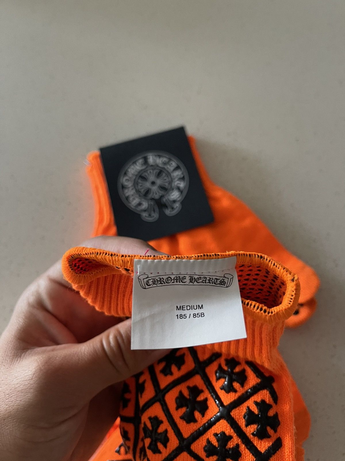 Chrome Hearts Chrome Hearts Orange Gloves Size ONE SIZE - 4 Thumbnail