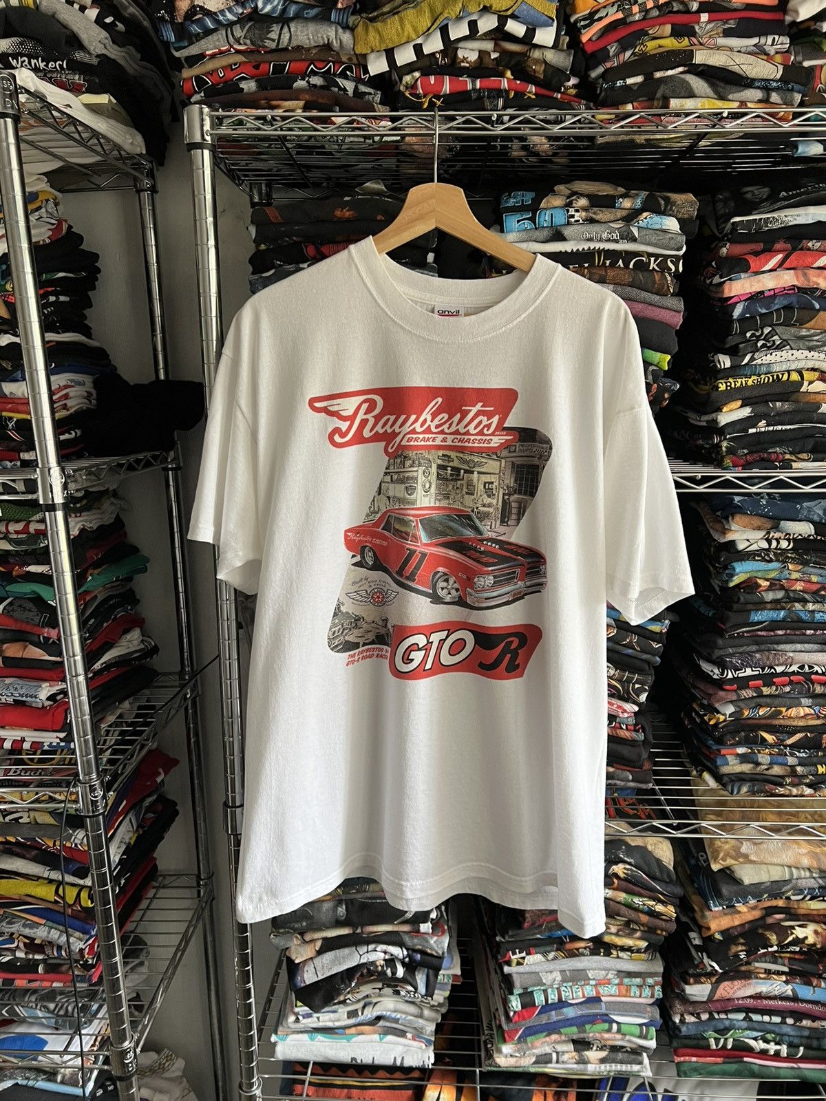 Vintage 2000s Raybestos GTO R 64 Classic Cars Tee Size US XL / EU 56 / 4 - 1 Thumbnail