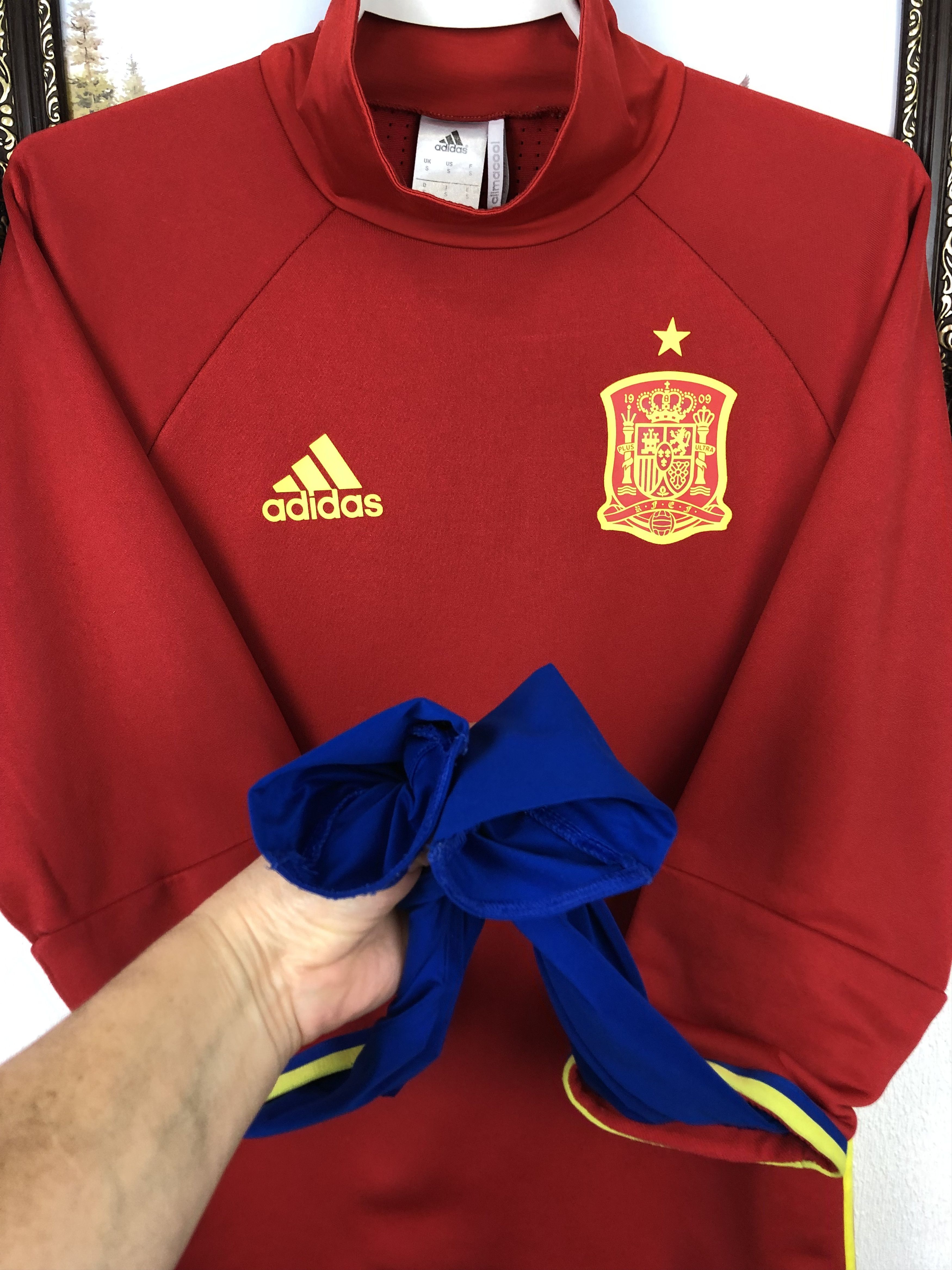 Adidas Adidas Spain National Football Jacket Soccer Warm Up Track Size US S / EU 44-46 / 1 - 5 Thumbnail