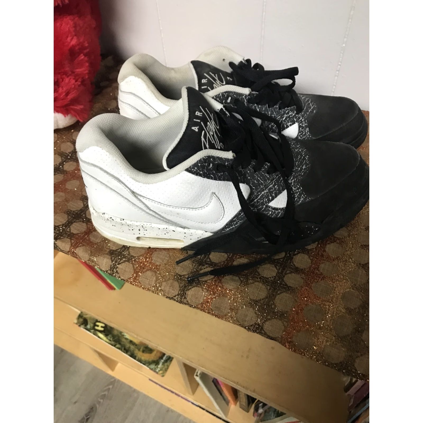 Nike Nike Flight 13 Oreo 599467-103 Sneaker Men Sz 7 Black White Leather Mid Top Vietnam 2013 Nike Flight Size US 7 / EU 40 - 2 Thumbnail