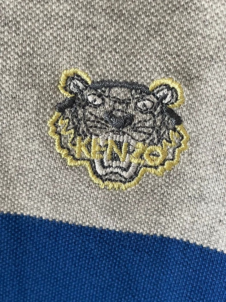 Kenzo KENZO Blue and gray POLO shirt Size M / US 6-8 / IT 42-44 - 3 Thumbnail