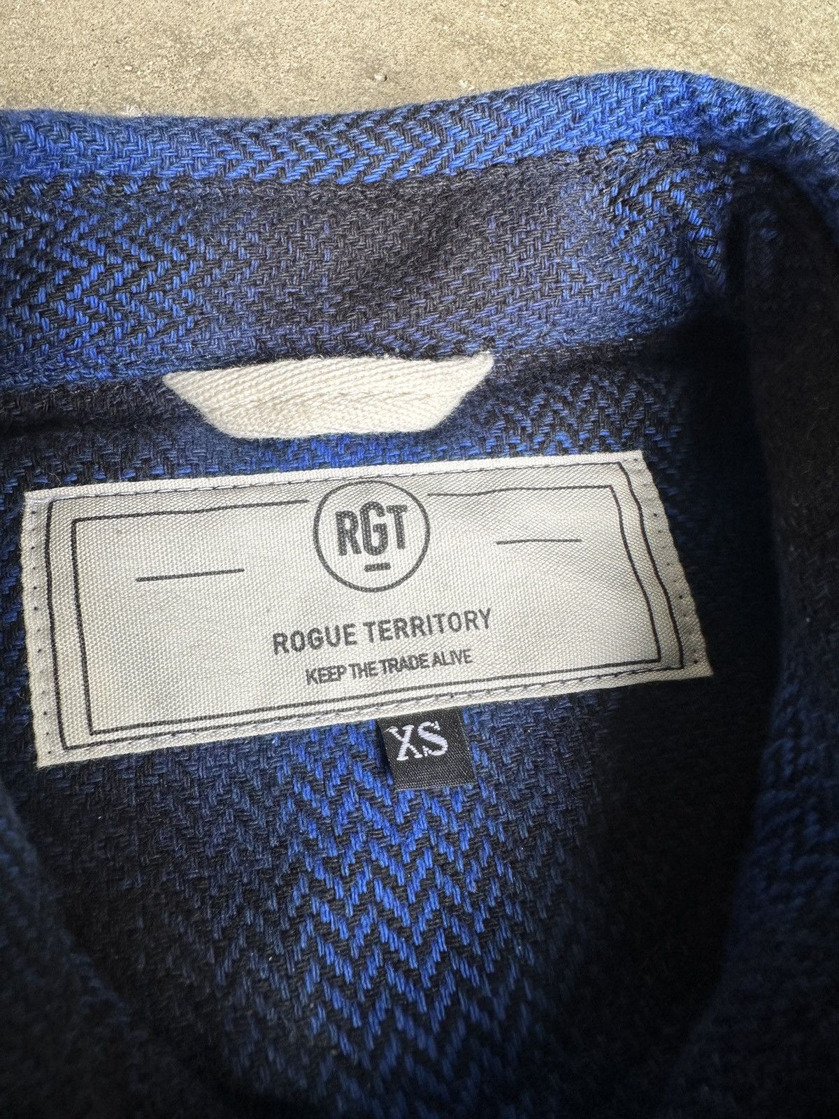 Rogue Territory Rogue Territory Western Shirt Blue Heavy HB Plaid Shirt Size US XS / EU 42 / 0 - 2 Thumbnail