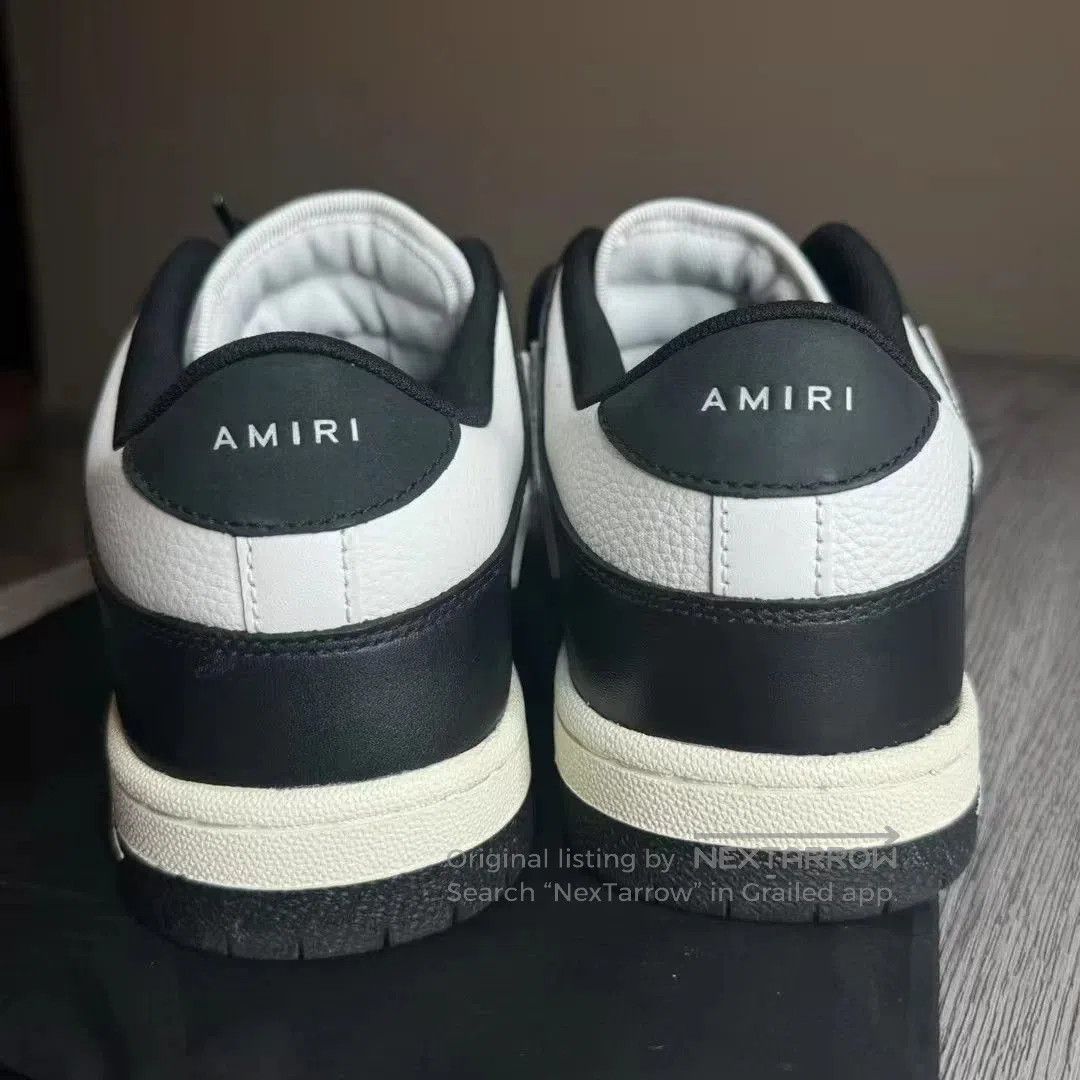 Amiri Black and White Low-Top Sneakers. Size US 10 / EU 43 - 5 Thumbnail