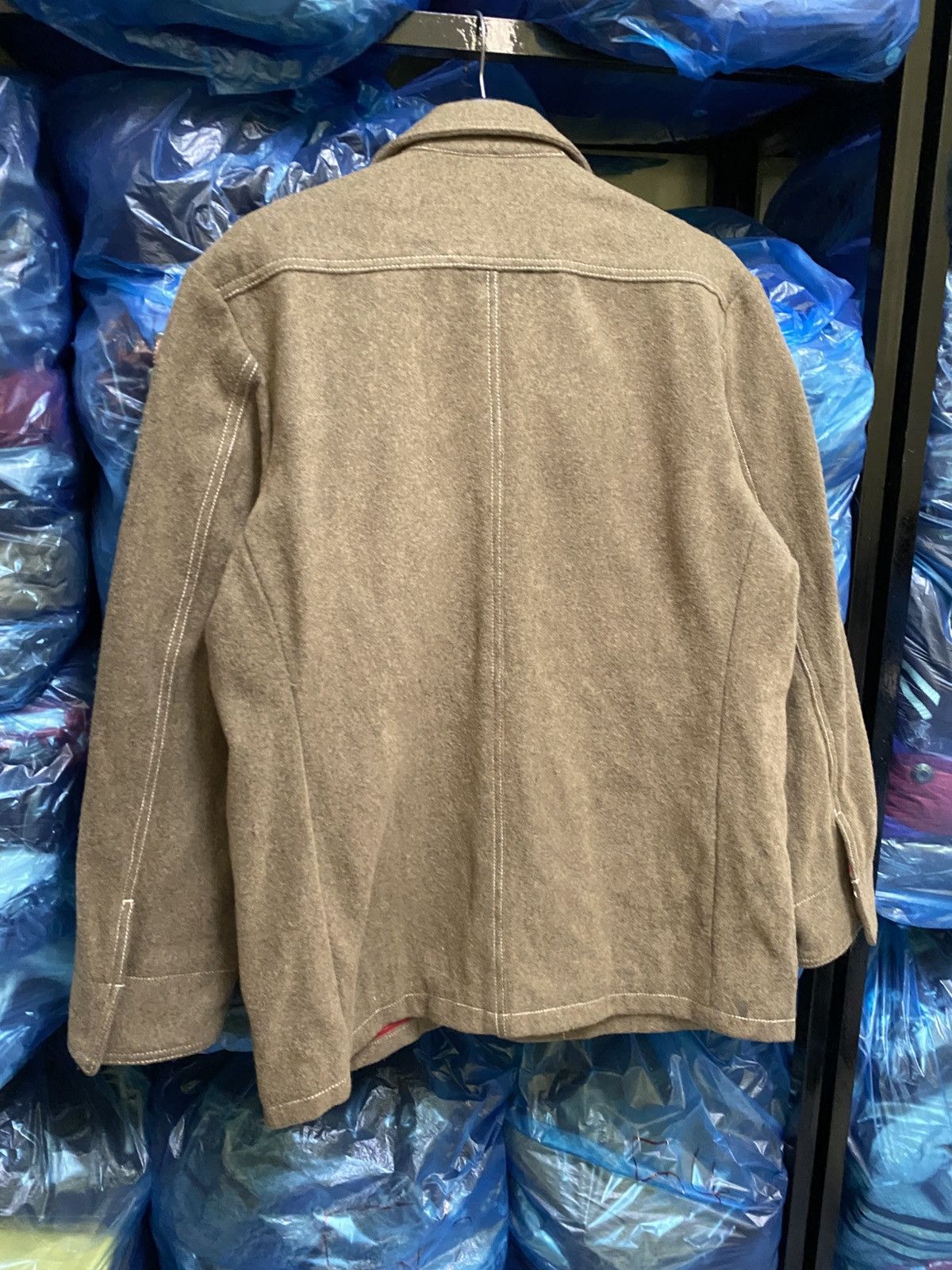 Vintage Japanese Wool Blend Field Jacket Brown Olive Workwear Style Size US M / EU 48-50 / 2 - 13 Thumbnail