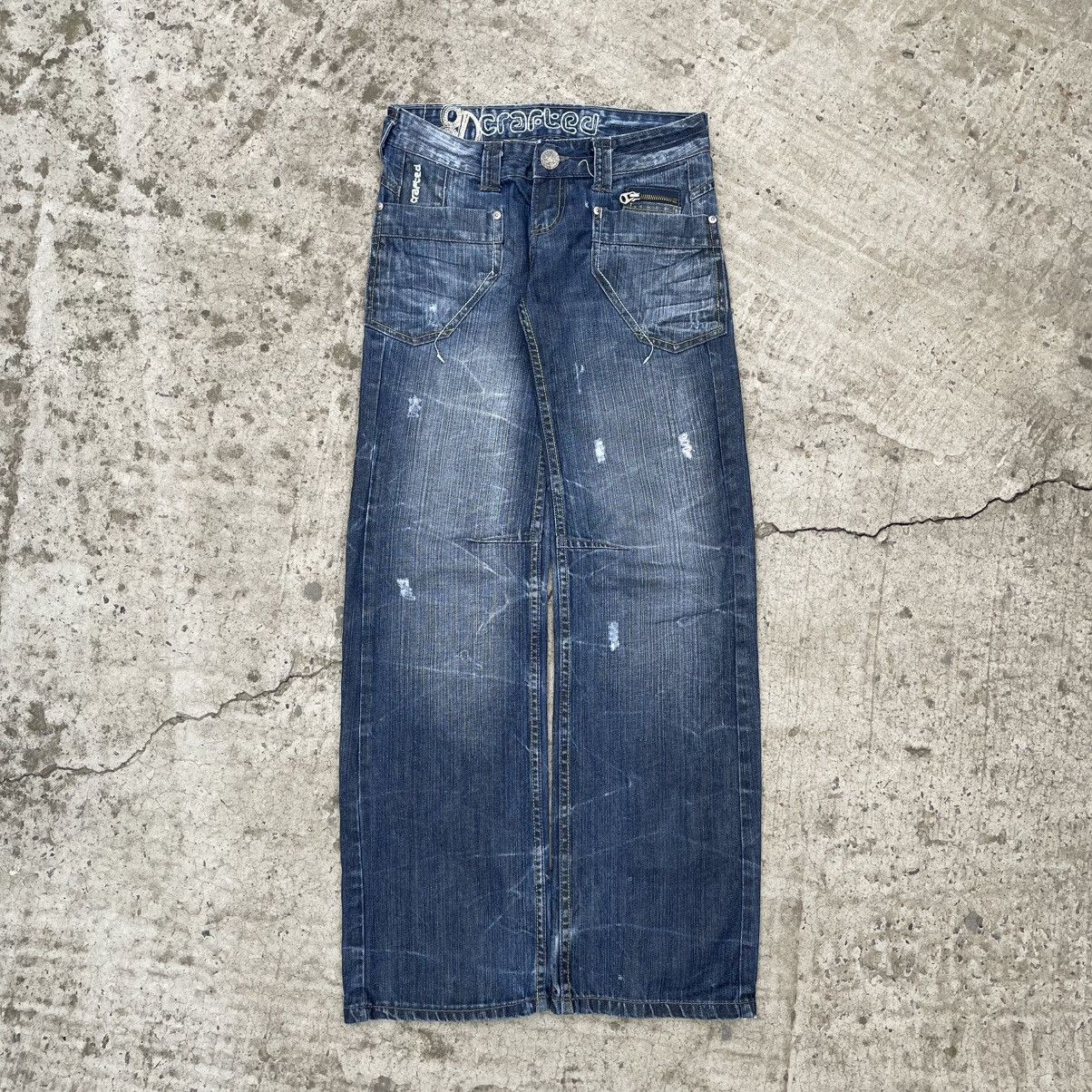 Levi's Made & Crafted Vintage Crafted Crazy Fit Women’s Flared Jeans Y2K Punk Rave Size 28" / US 6 / IT 42 - 1 Thumbnail