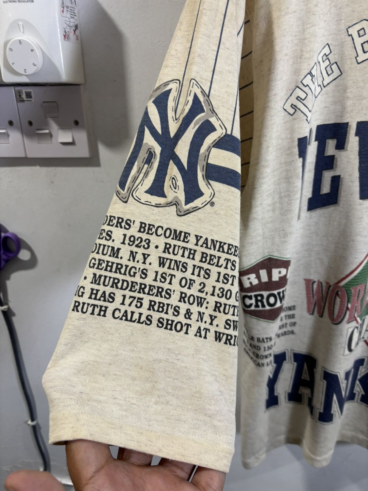 New York Yankees × Vintage Vintage New York Yankees Raglan Shirt Size US L / EU 52-54 / 3 - 5 Thumbnail
