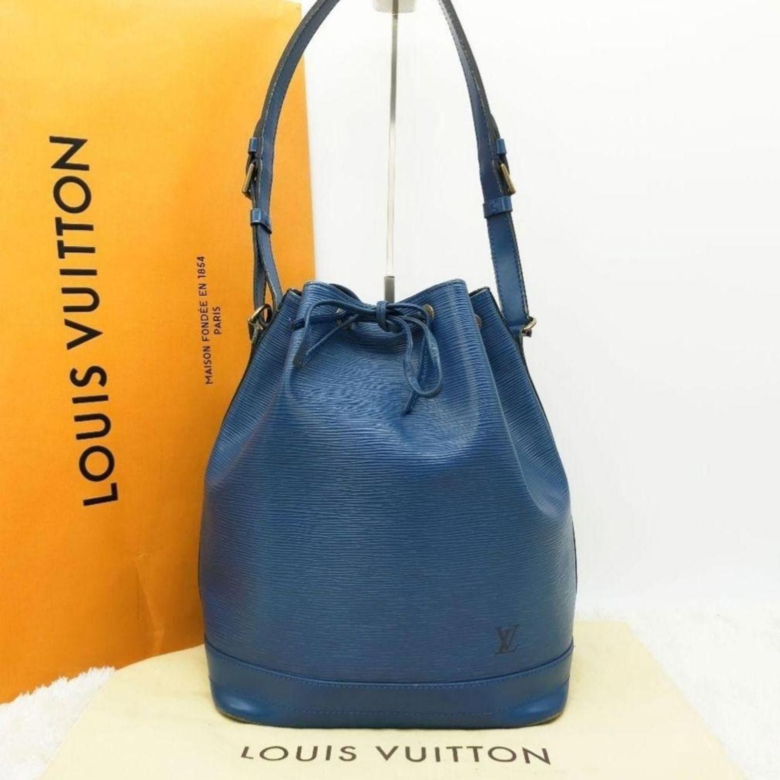 Louis Vuitton Louis Vuitton - Blue Epi Leather Noe Bucket Bag Size ONE SIZE - 9 Thumbnail