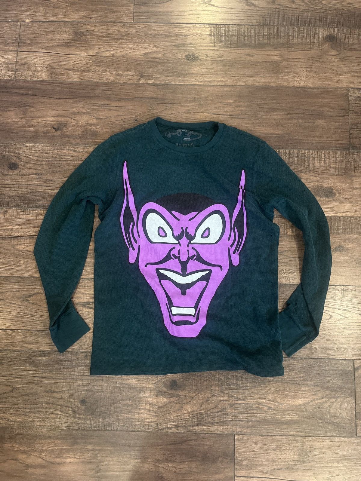 Asspizza Asspizza Green Goblin Long Sleeve Vintage Shirt Size US M / EU 48-50 / 2 - 1 Thumbnail