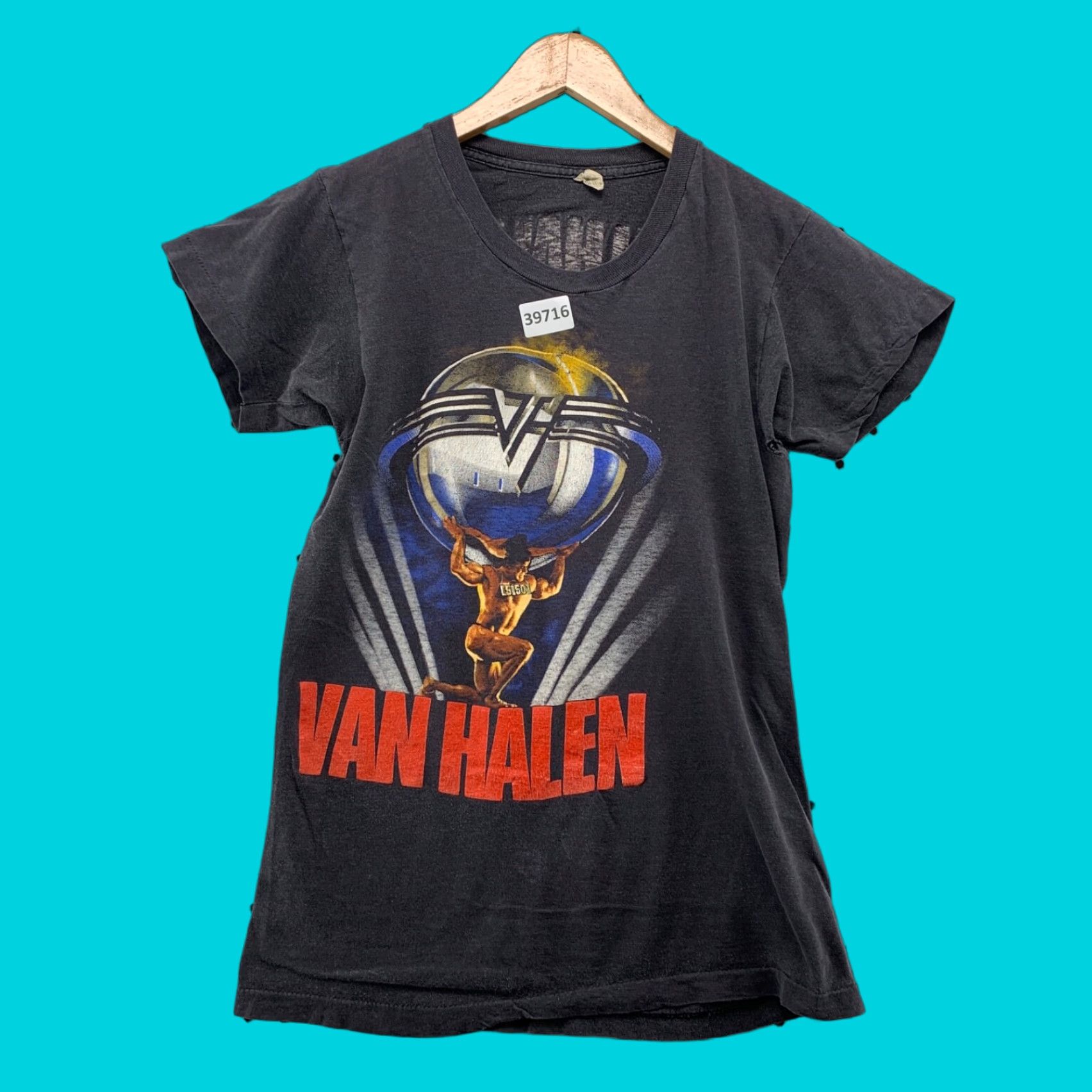 Vintage 80s Van Halen Tour T-Shirt Men S Graphic Print Faded