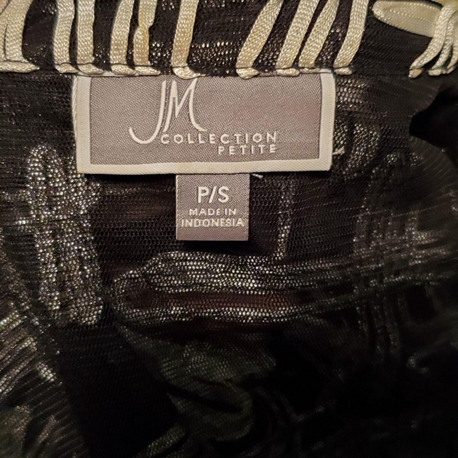 Other JM Collection Abstract Mesh Jacket Hashtag Black Oversized Size S / US 4 / IT 40 - 7 Thumbnail