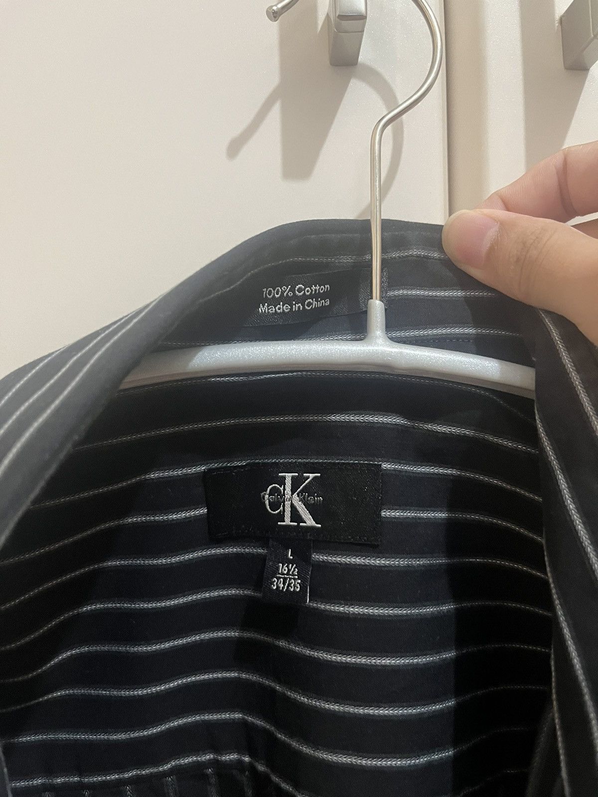 Calvin Klein Calvin Klein STRIPE SHIRT Size US L / EU 52-54 / 3 - 4 Thumbnail