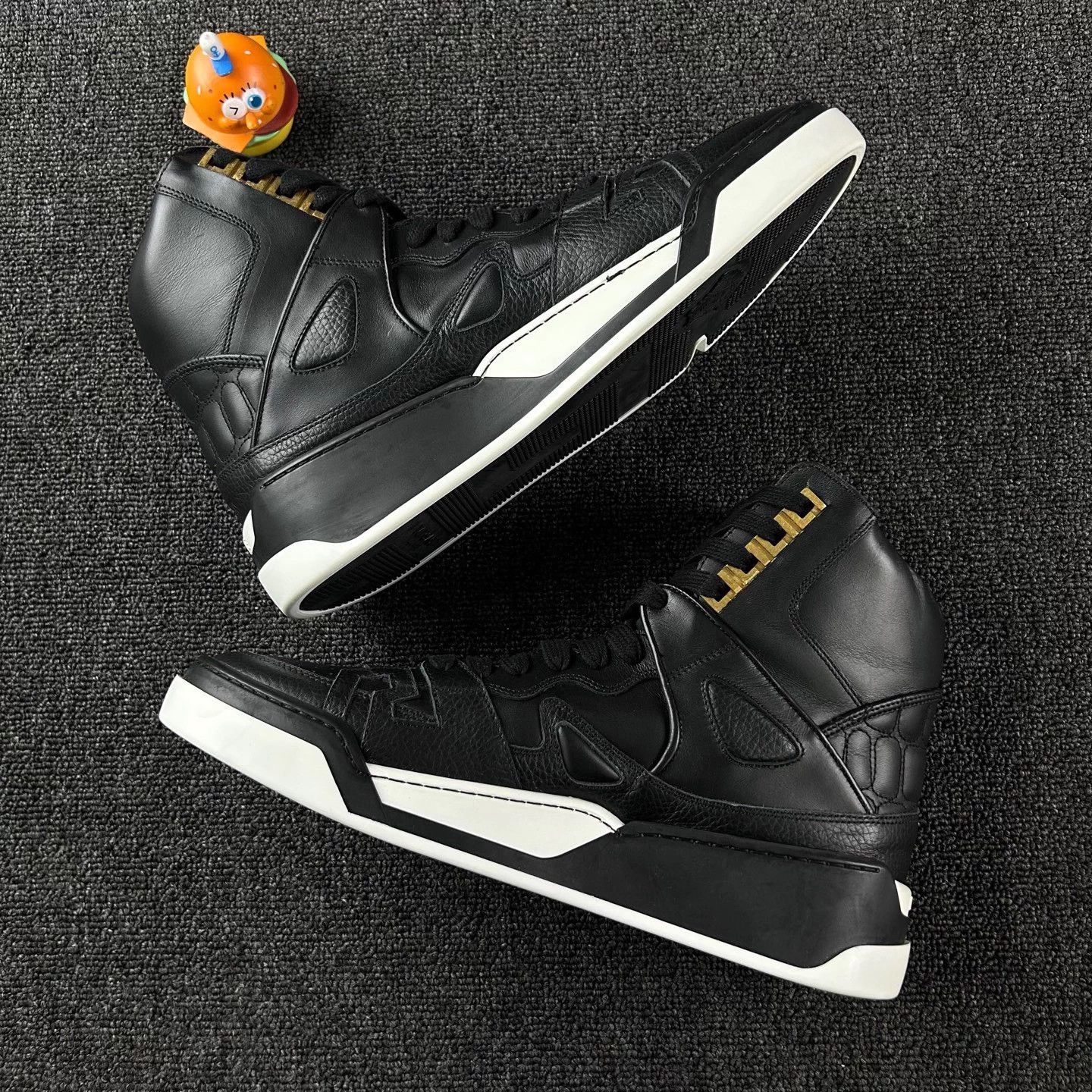 Versace Versace black high-top casual shoes size 42 Size US 9 / EU 42 - 3 Thumbnail