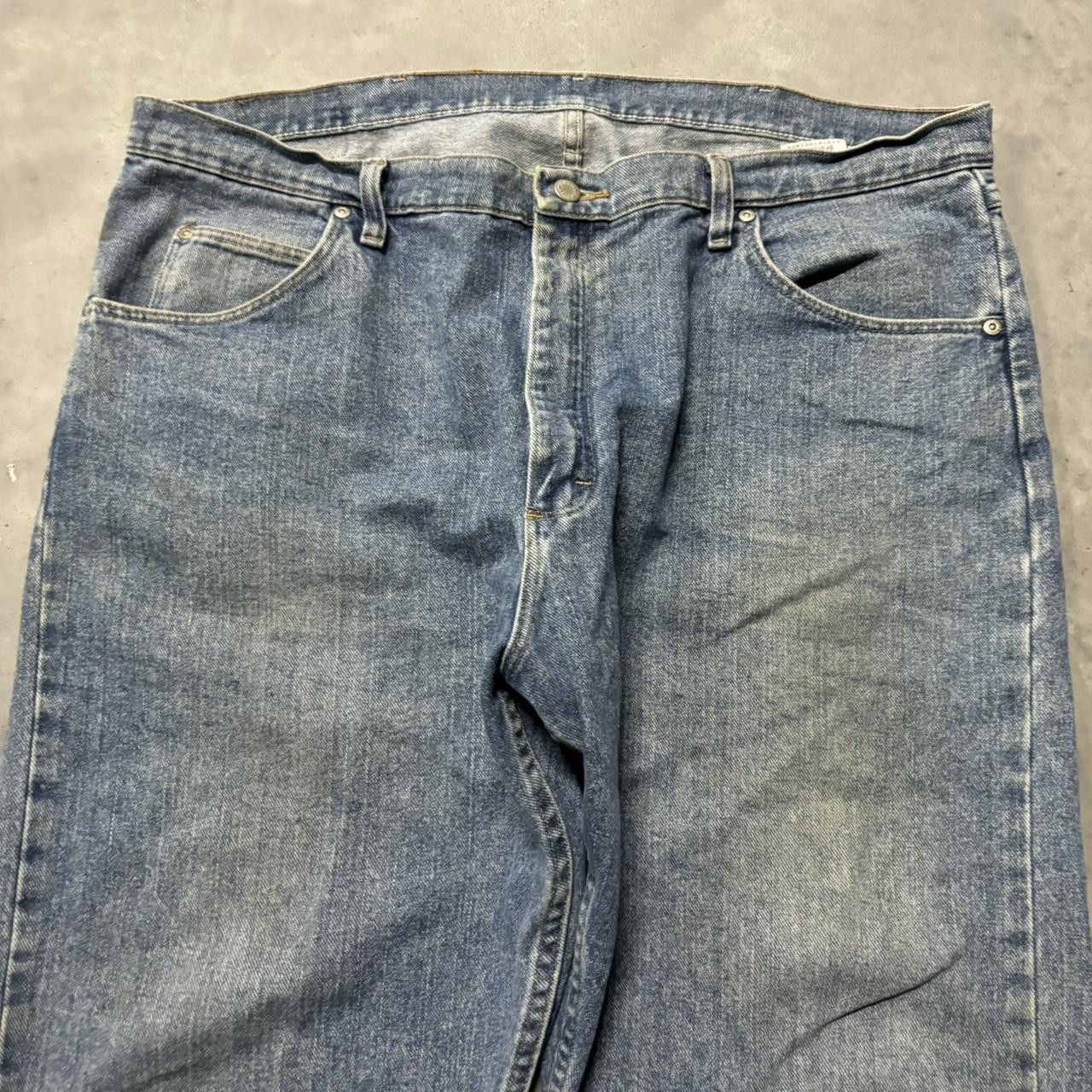 Japanese Brand × Vintage Crazy Vintage Y2K/2000s Baggy Medium wash Skater Denim Jeans! Size US 40 / EU 56 - 5 Thumbnail