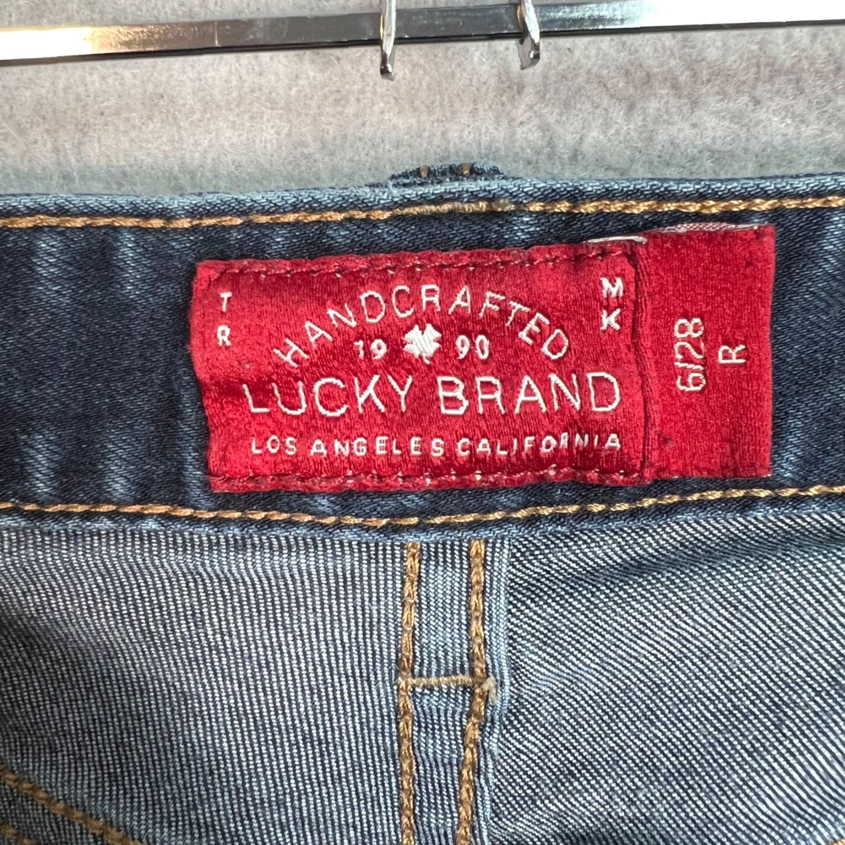 Lucky Brand Lucky Brand Jeans Womens Bootcut 6 / 28R Blue Denim Cotton Blend 5-Pocket Design Regular Mid Rise Vintage No Size 28" / US 6 / IT 42 - 3 Thumbnail