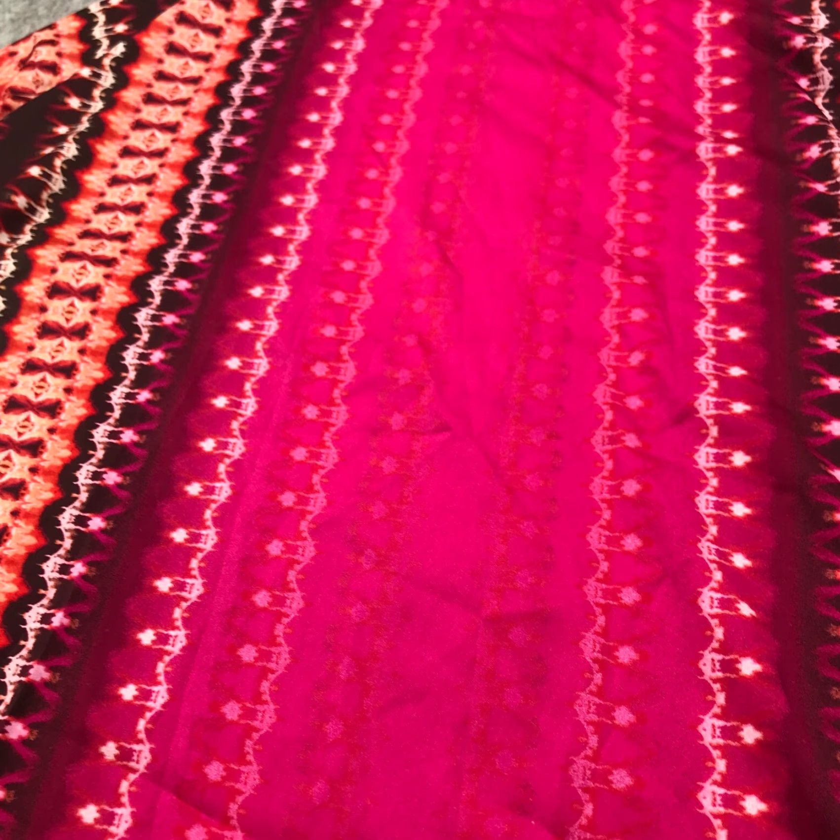 Bob Mackie Bob Mackie Wearable Art Womens Poncho Shirt Top Size 1X Pink Orange Tie Dye Size XL / US 12-14 / IT 48-50 - 3 Thumbnail