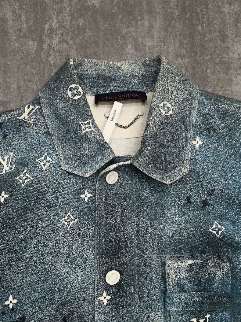 Louis Vuitton Louis Vuitton Starry Sky Gradient Denim Work Jacket Size US XL / EU 56 / 4 - 3 Thumbnail