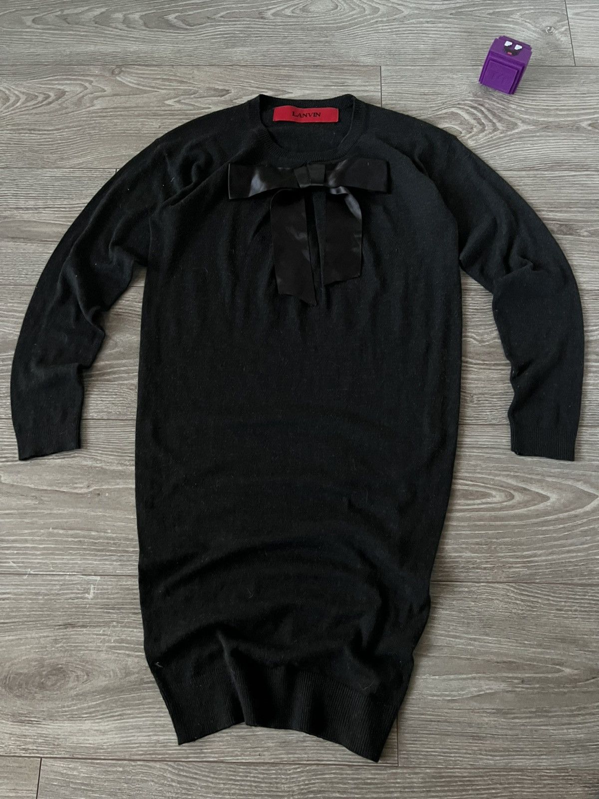 Lanvin ‼️Vintage Lanvin Red Tab Archival Wool Dress‼️ Size XS / US 0-2 / IT 36-38 - 10 Thumbnail