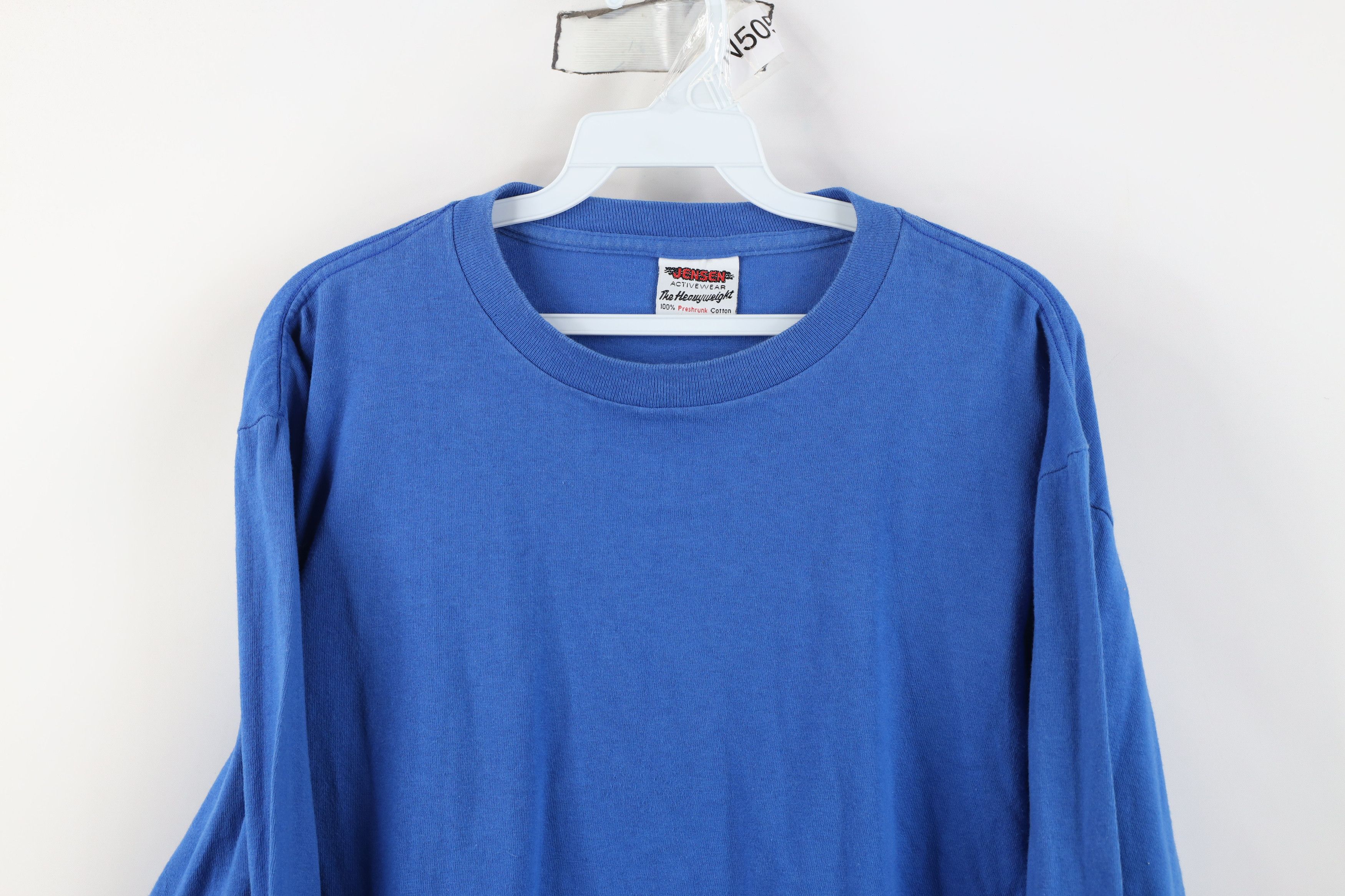 Vintage Vintage 90s Streetwear Heavy Cotton Long Sleeve T-Shirt USA Size US M / EU 48-50 / 2 - 2 Thumbnail