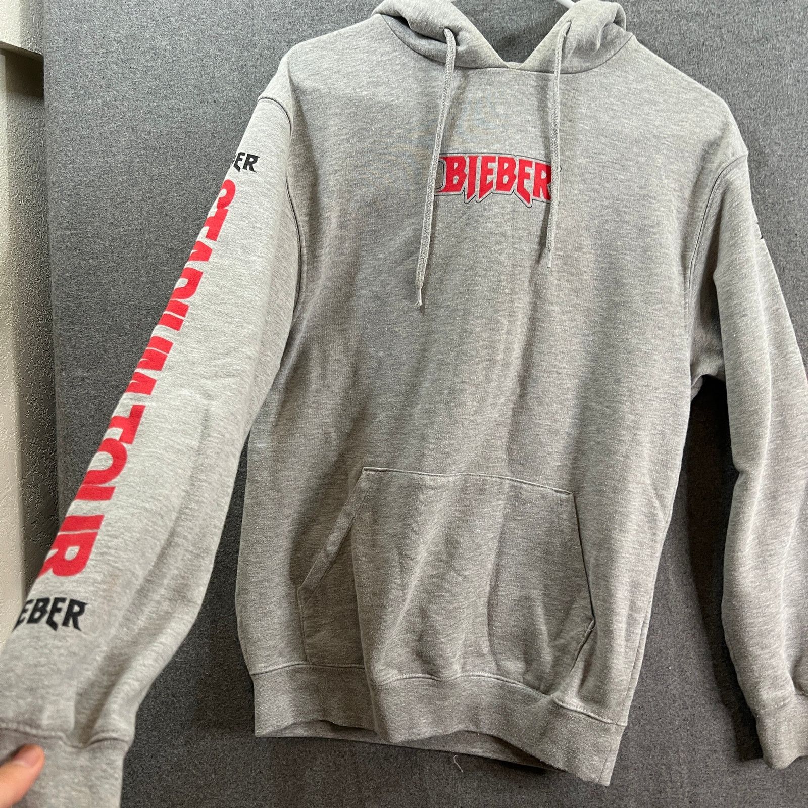 Other Justin Bieber Hoodie Jacket Adult XS Gray Pullover Size US XS / EU 42 / 0 - 7 Thumbnail