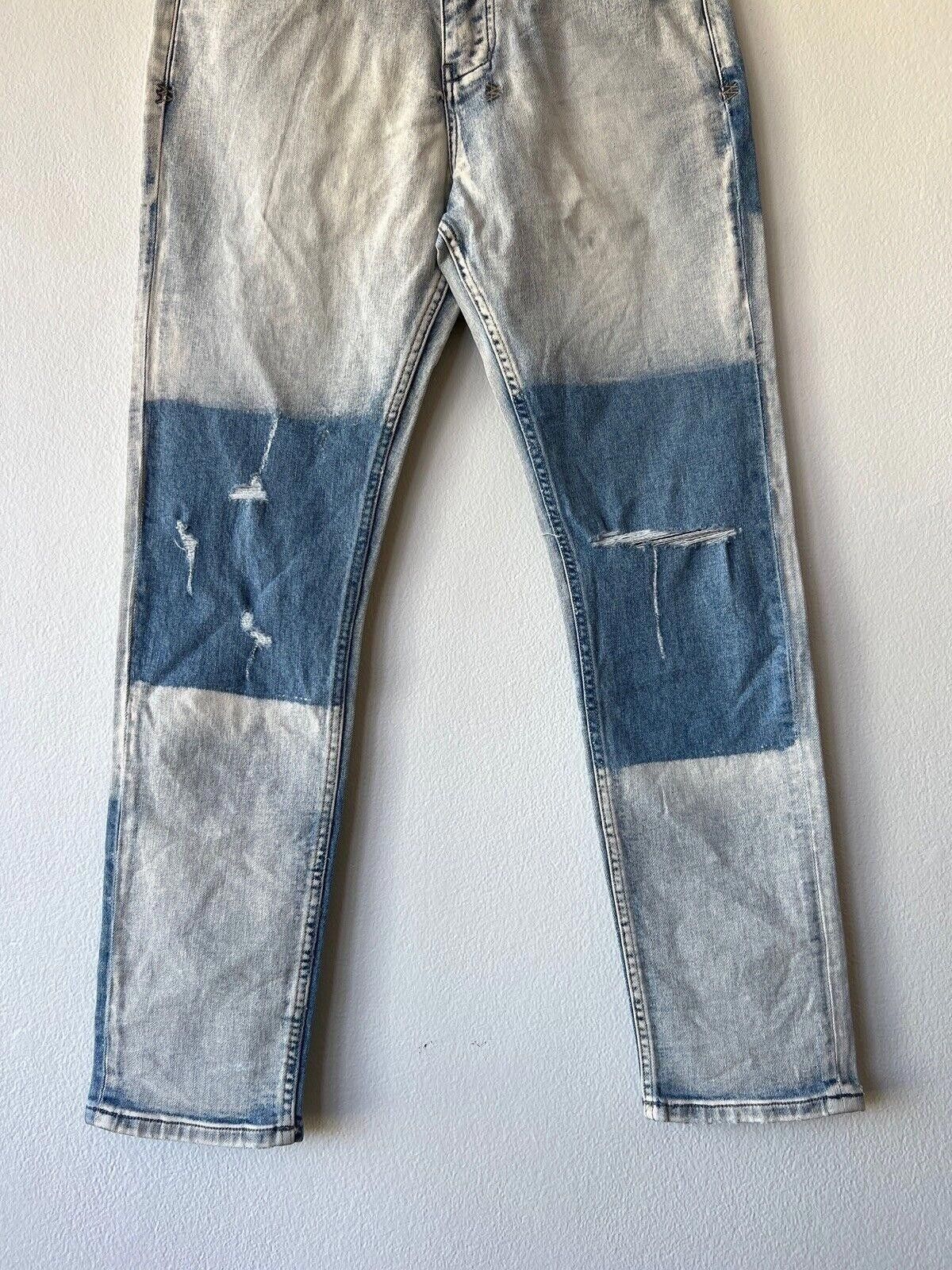 Ksubi new Ksubi mens denim jean 32 blue wolfgang two tone rip Size US 32 / EU 48 - 3 Thumbnail