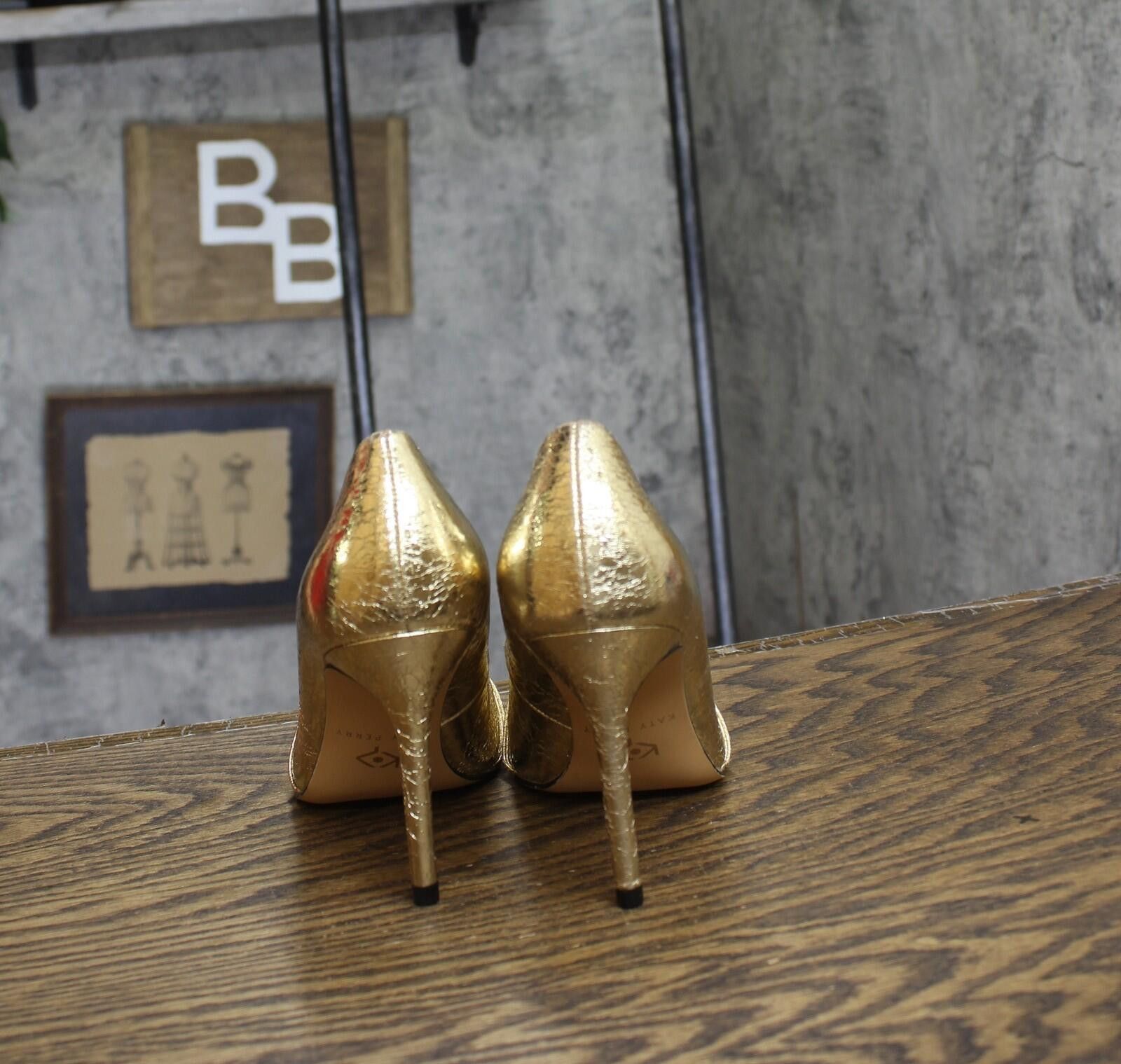 Other Nwt Katy Perry Pointed Toe Pumps Kp2947 Gold Yellow 5.5m Size US 5.5 / IT 35.5 - 4 Thumbnail