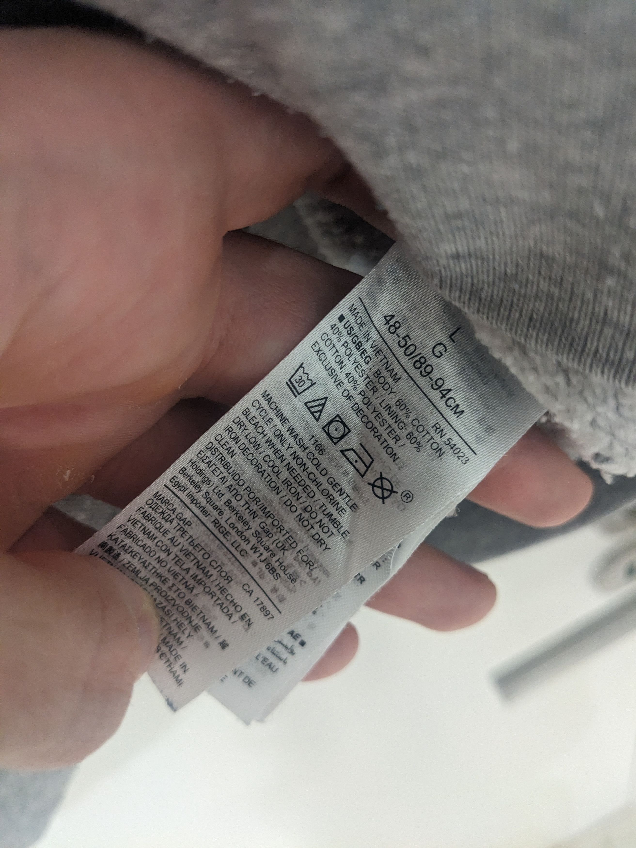 Gap GAP LOGO HOODIE | GREY | LARGE Size US L / EU 52-54 / 3 - 3 Thumbnail