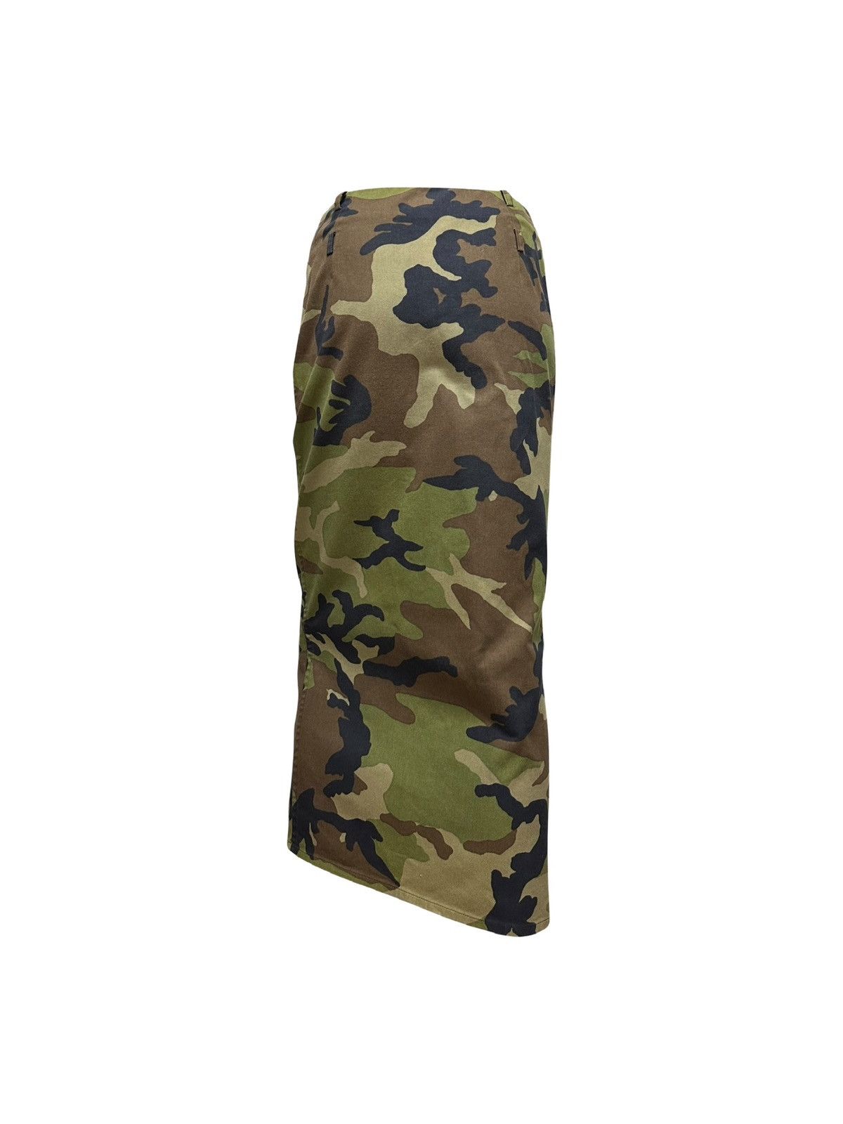 Dior CHRISTIAN DIOR S/S 2001 Camouflage Zip Up Maxi Skirt Size 26" / US 2 / IT 38 - 2 Thumbnail