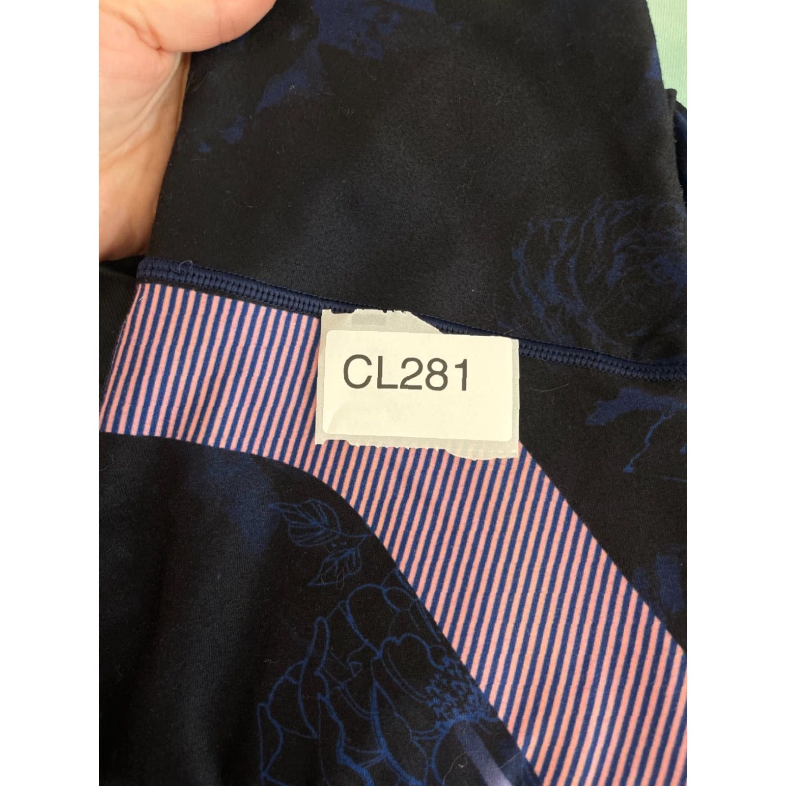 Vintage WITH Wear It To Heart Leggings Womens M Blue Purple Comfort Athletic, Pull On, Size M, Leggings, Women Size 32" / US 10 / IT 46 - 7 Thumbnail