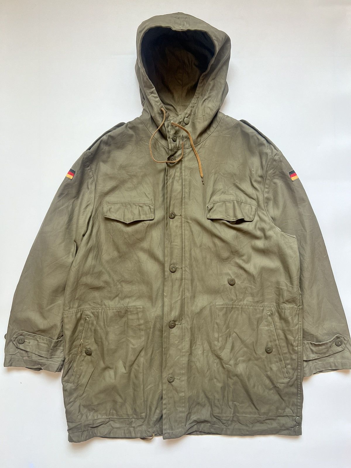 Vintage Vintage 1980 German Army OD Parka Size US XL / EU 56 / 4 - 1 Thumbnail