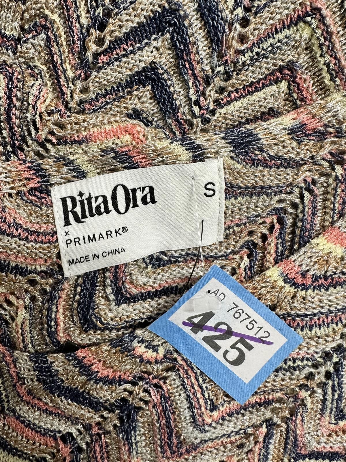 Primark Rita Ora Primark Sleeveless Chevron Pattern Maxi Dress Size S / US 4 / IT 40 - 4 Thumbnail