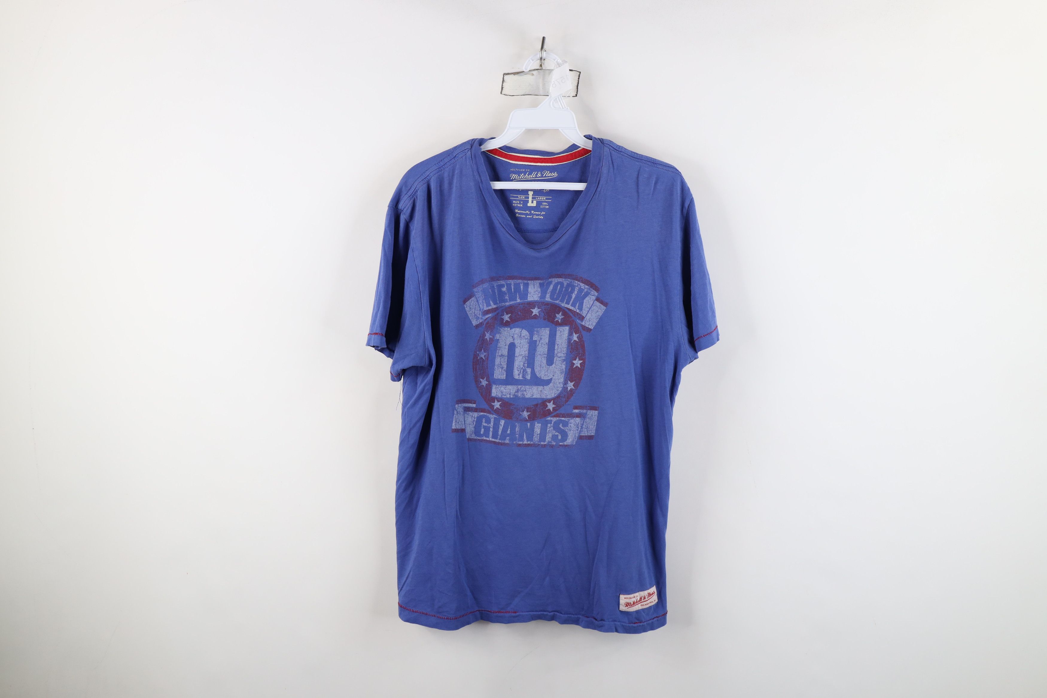 Mitchell & Ness Retro Mitchell & Ness New York Giants Football T-Shirt Size L / US 10 / IT 46 - 1 Thumbnail