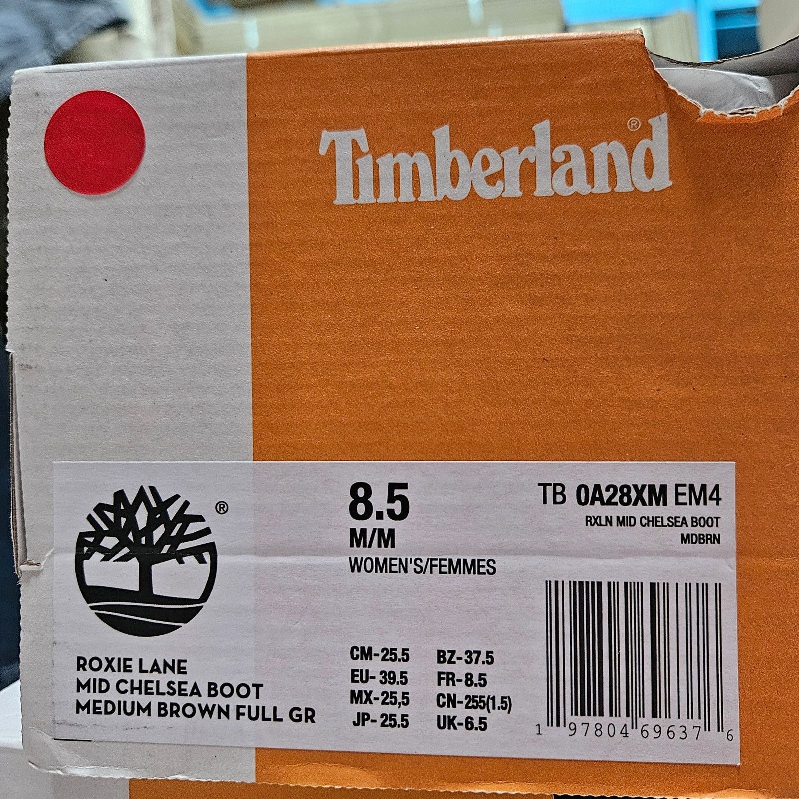 Timberland TIMBERLAND WOMEN'S 8.5 ROXIE LANE MID CHELSEA BOOT BROWN Size US 8.5 / IT 38.5 - 8 Thumbnail