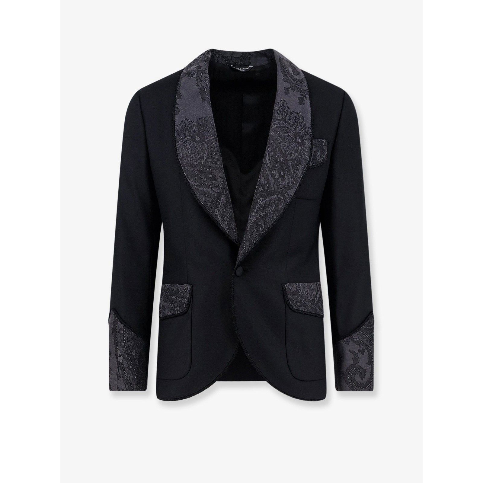 Dolce & Gabbana DOLCE & GABBANA Black Virgin Wool Blend Blazer New & Authent Size US M / EU 48-50 / 2 - 1 Thumbnail