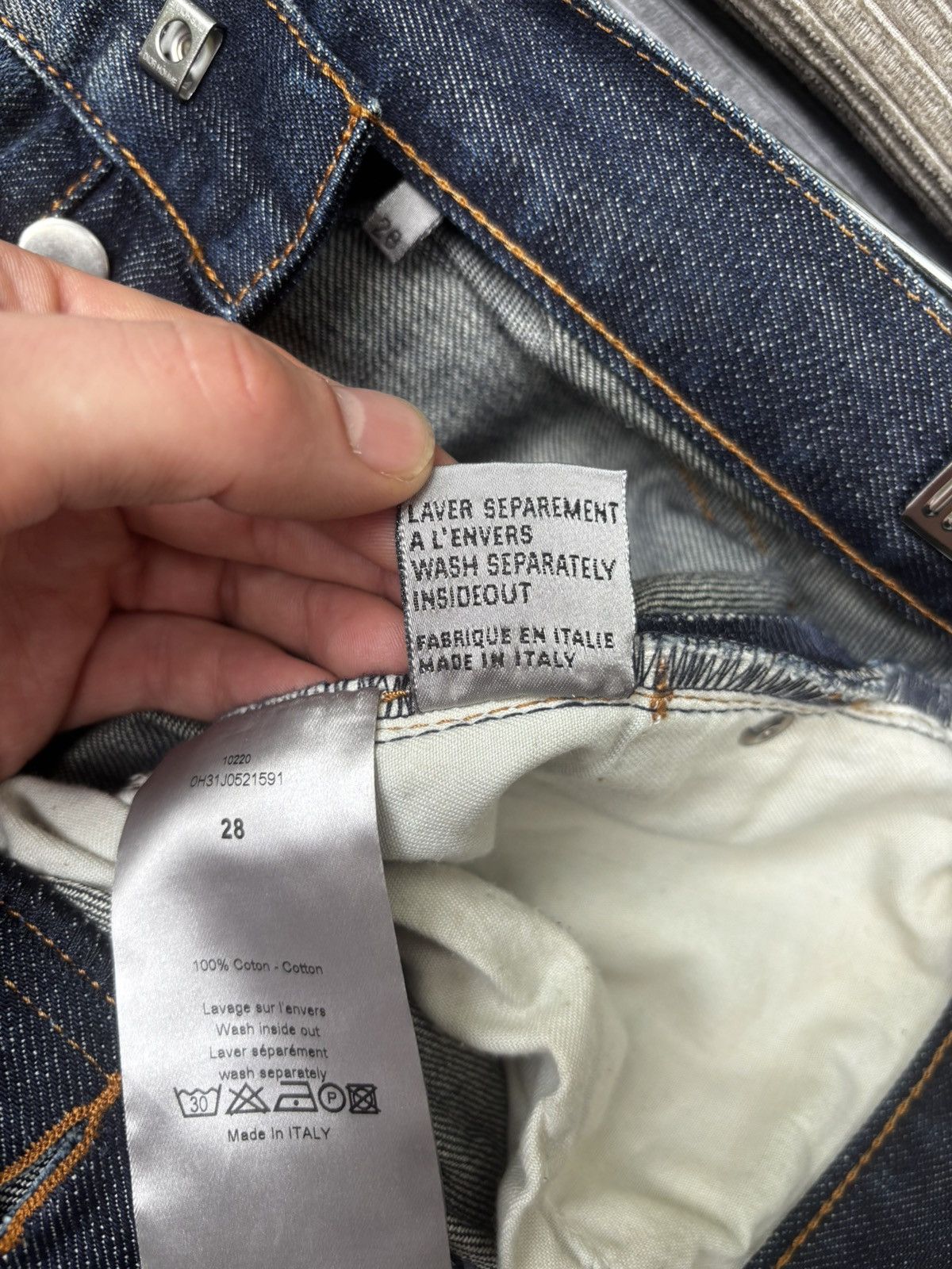 Dior Dior Hedi Slimane Distressed Jeans Size US 28 / EU 44 - 21 Thumbnail