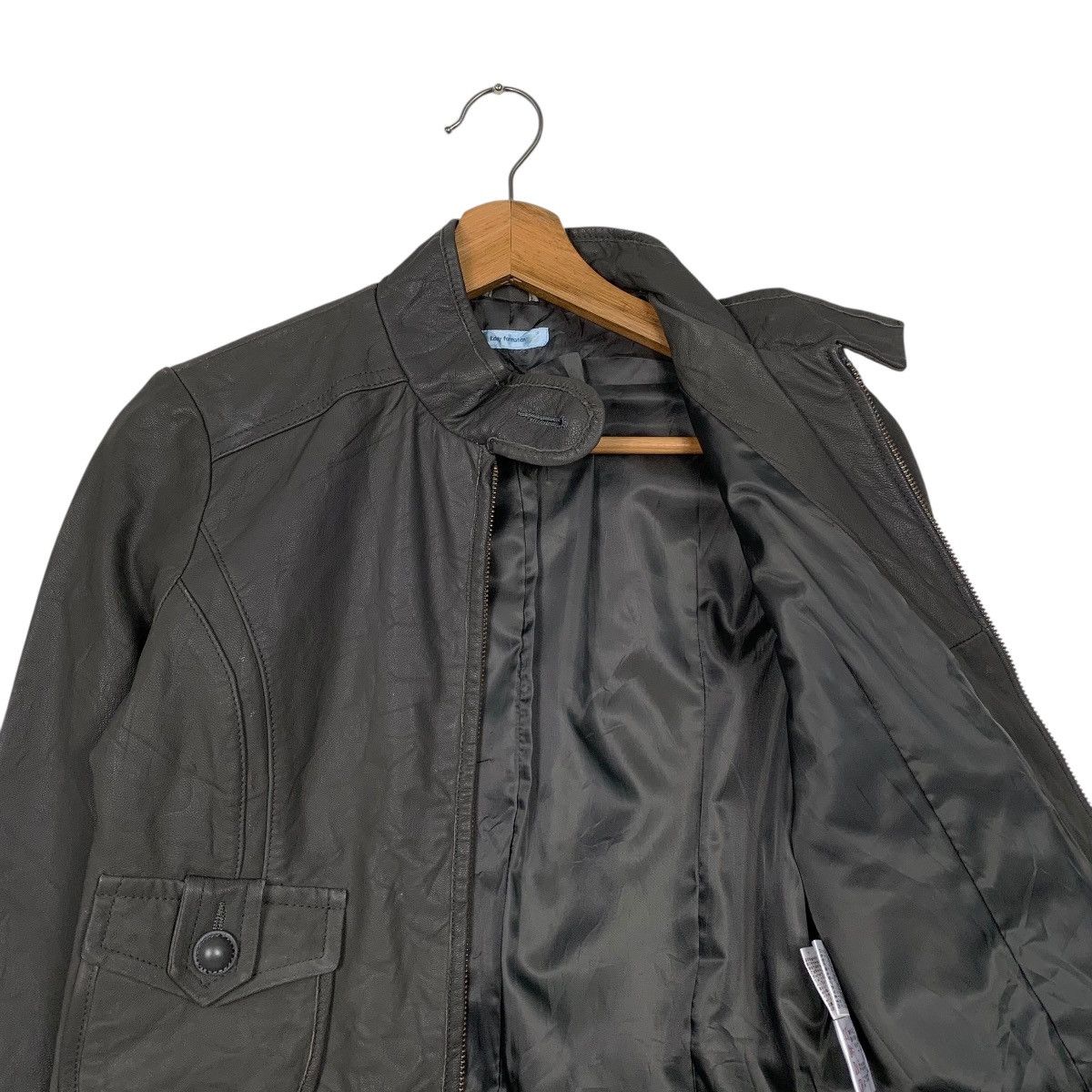 Japanese Brand Japanese Brand Eddy Formation Women Leather Jacket Size S / US 4 / IT 40 - 10 Thumbnail