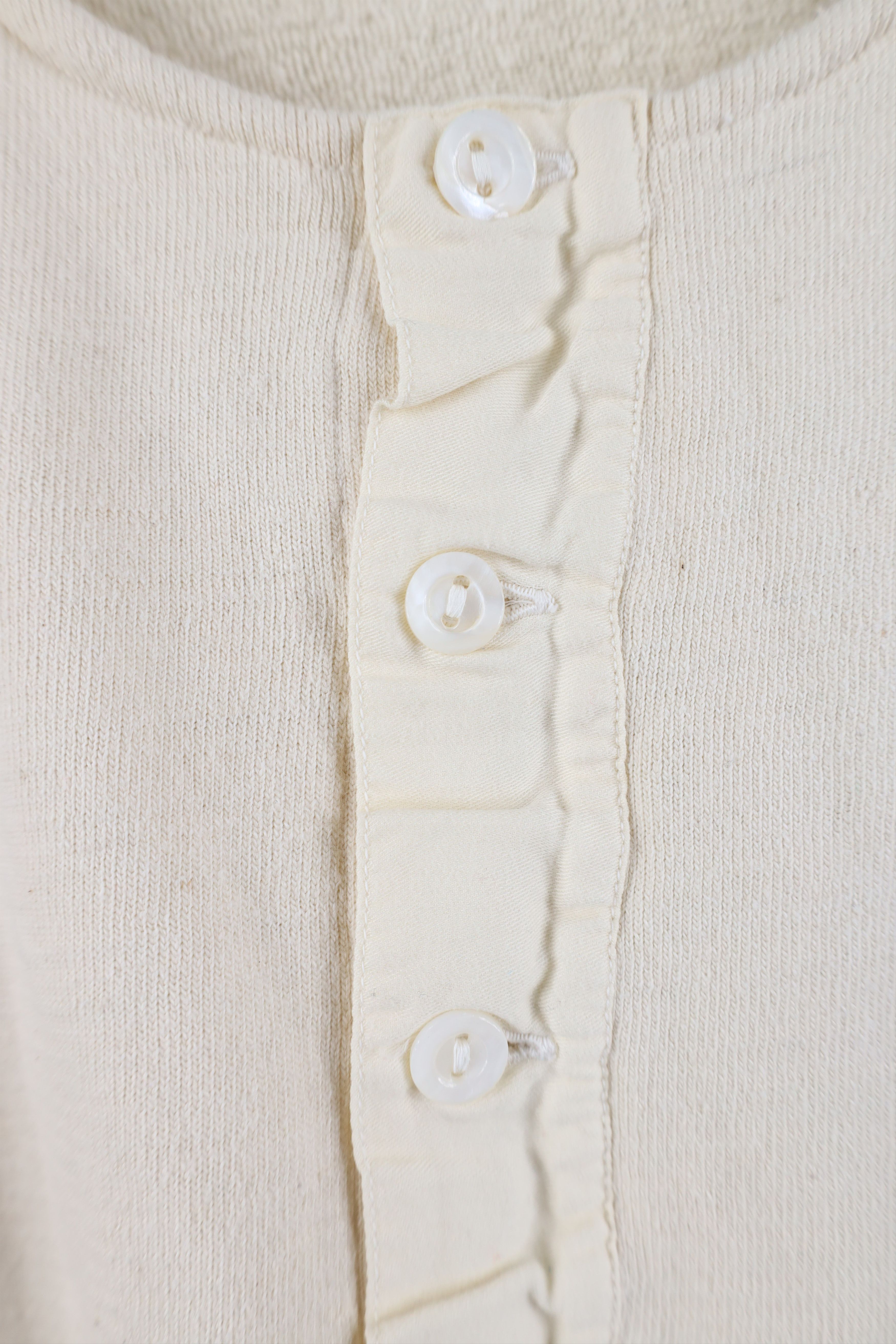 Vintage Vintage 50s Streetwear Lined Long Sleeve Henley T-Shirt Size US L / EU 52-54 / 3 - 4 Thumbnail