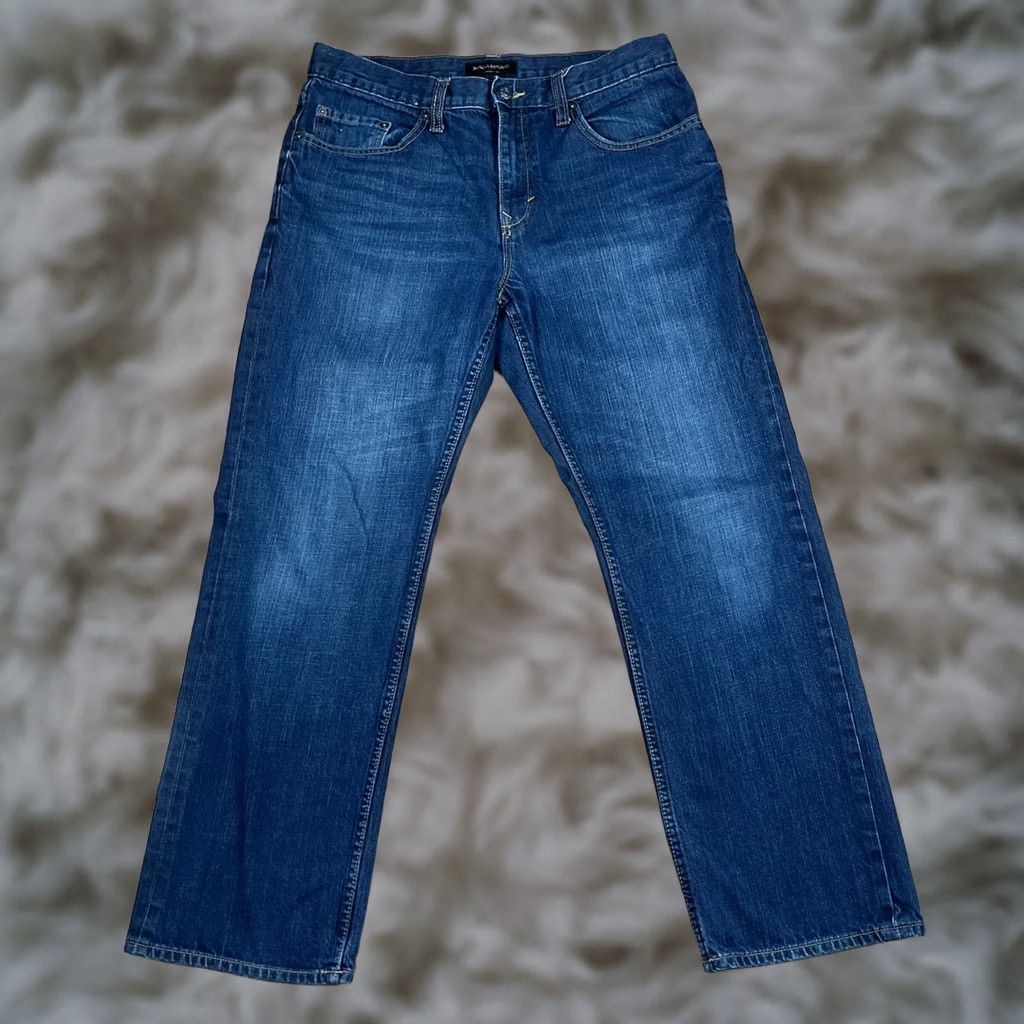 Banana Republic Banana Republic Jeans Mens Straight Leg Blue Denim Pants 100% Cotton 33Wx28L Size US 33 - 1 Thumbnail