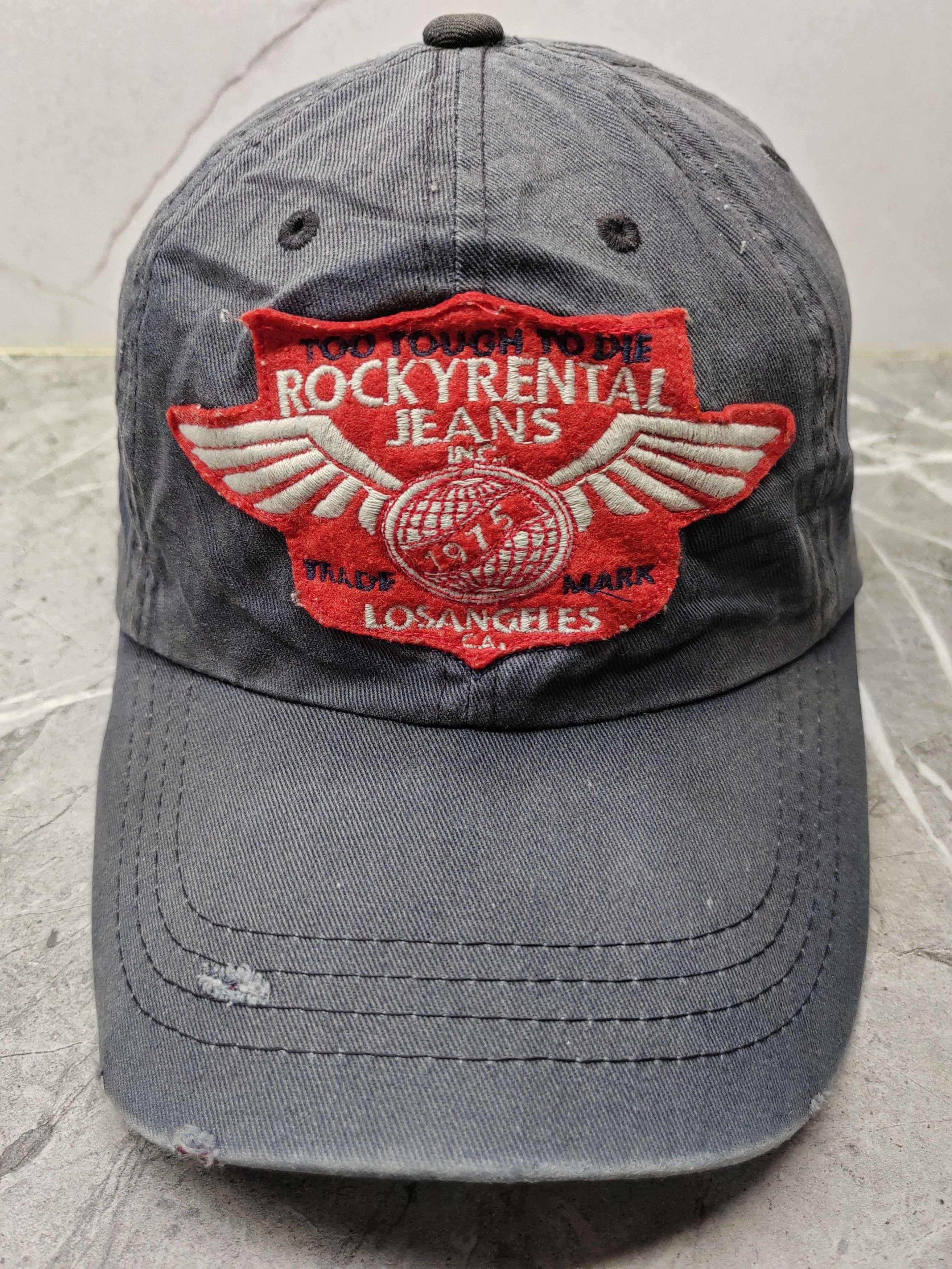 Japanese Brand Vintage Rocky Rental Distressed Style Cap Hat Size ONE SIZE - 2 Thumbnail