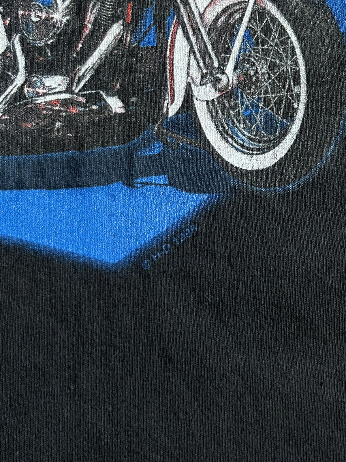 Harley Davidson × Vintage Vintage 1998 Harley Davidson Cafe Tee Size US L / EU 52-54 / 3 - 4 Thumbnail