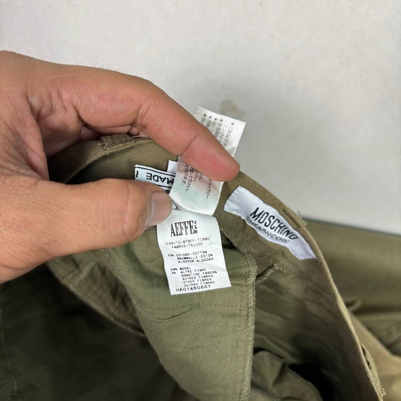 Moschino Moschino Decorative Cargo Skirt Army Green Multipocket Size 31" - 7 Thumbnail