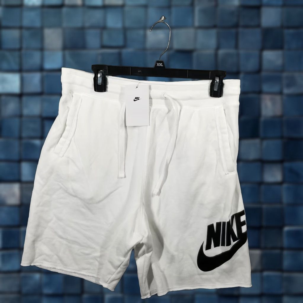 Nike Mens Sportswear Shorts Alumini DX0502-100 White Soft Terr y French