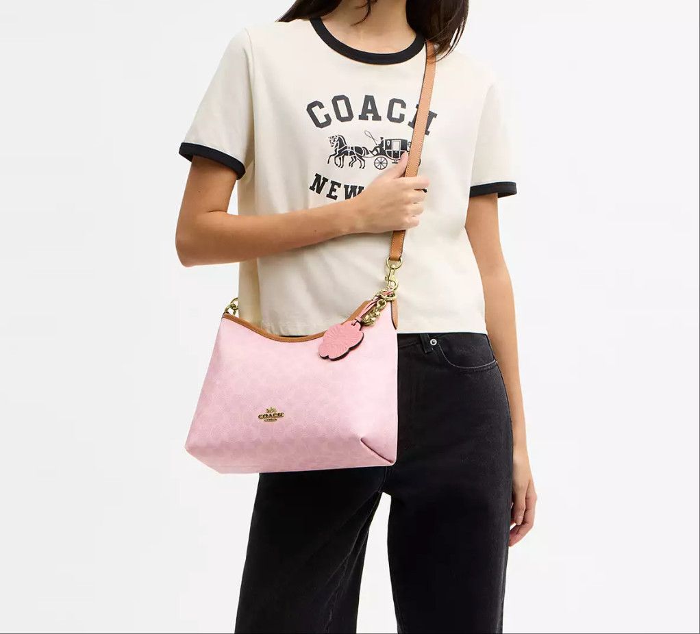Coach Laurel Shoulder Bag In Signature Canvas With Charms CEL12 Size ONE SIZE - 15 Thumbnail