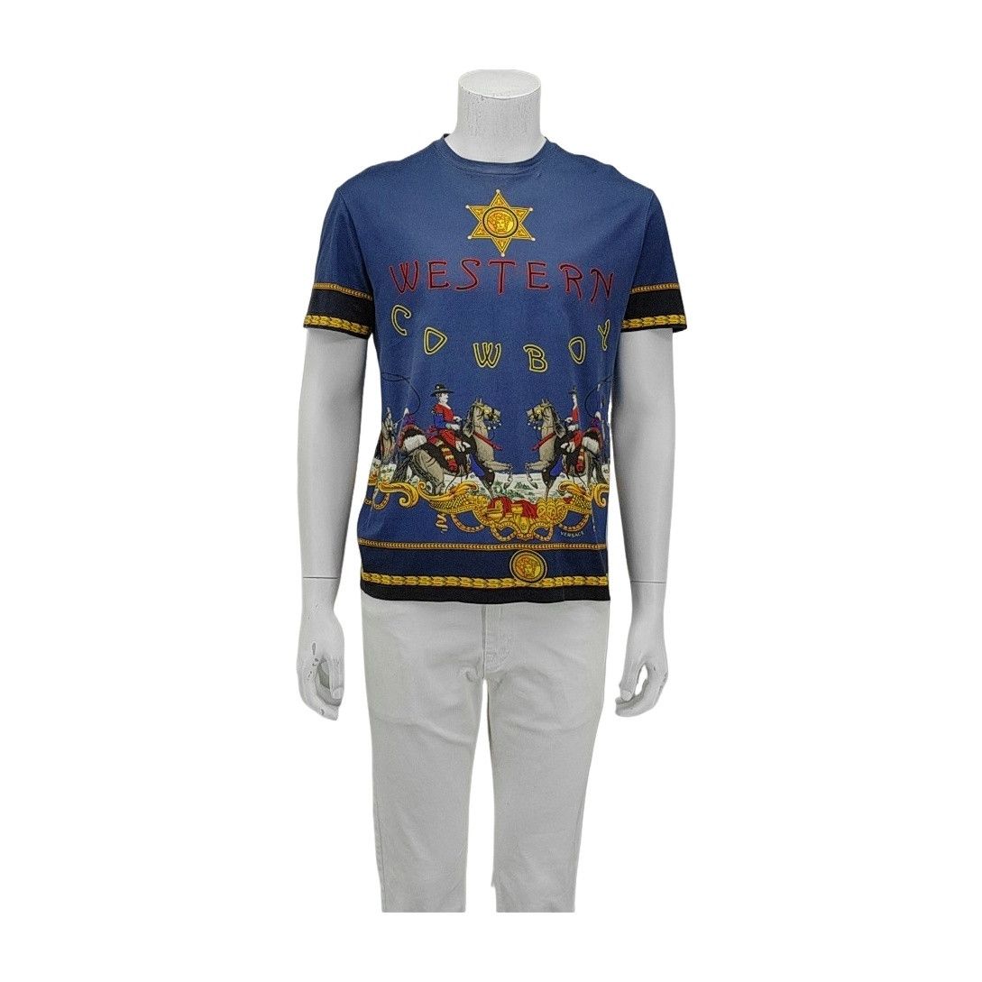 Versace Versace Medusa Western Cowboy Graphic T-Shirt M Size US M / EU 48-50 / 2 - 1 Thumbnail