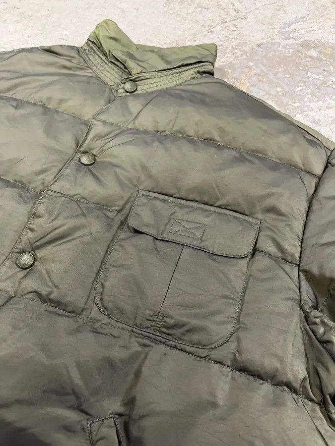 Armani 1990s Armani Olive Buttoned Puffer Jacket Size US L / EU 52-54 / 3 - 8 Thumbnail