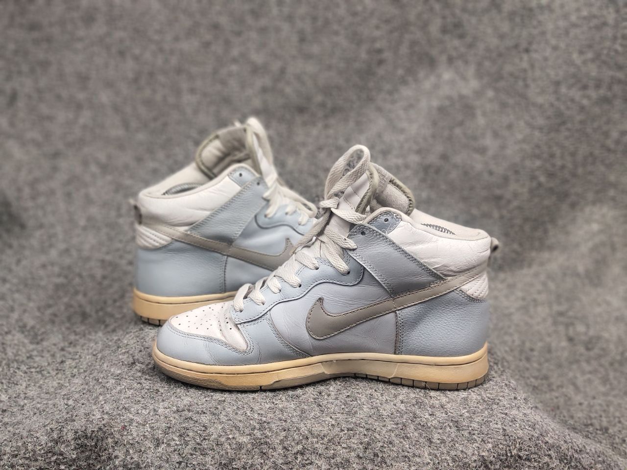 Nike Vintage 2005 Nike Dunk High Blue Gray Leather Sneakers Size US 8 / IT 38 - 19 Thumbnail