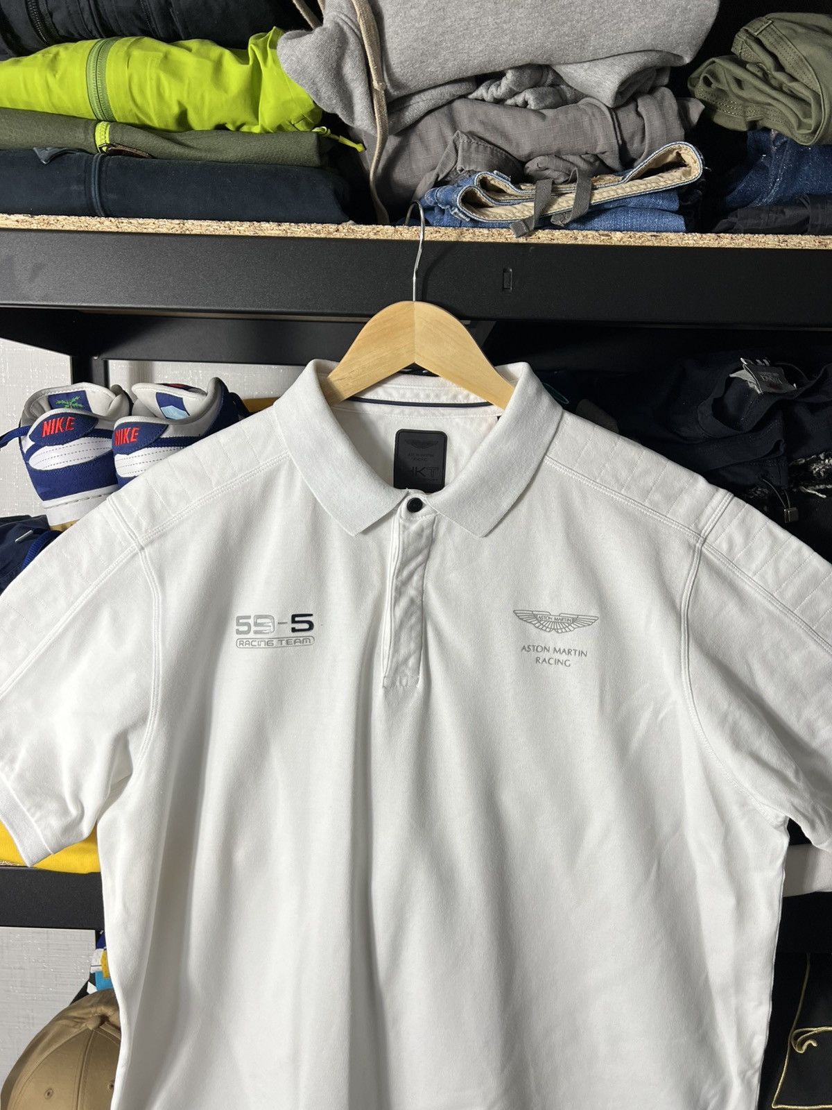 NASCAR 🔥 Aston Martin Racing Team 59 x HKT Polo – White – Size XXL Size US XXL / EU 58 / 5 - 2 Thumbnail