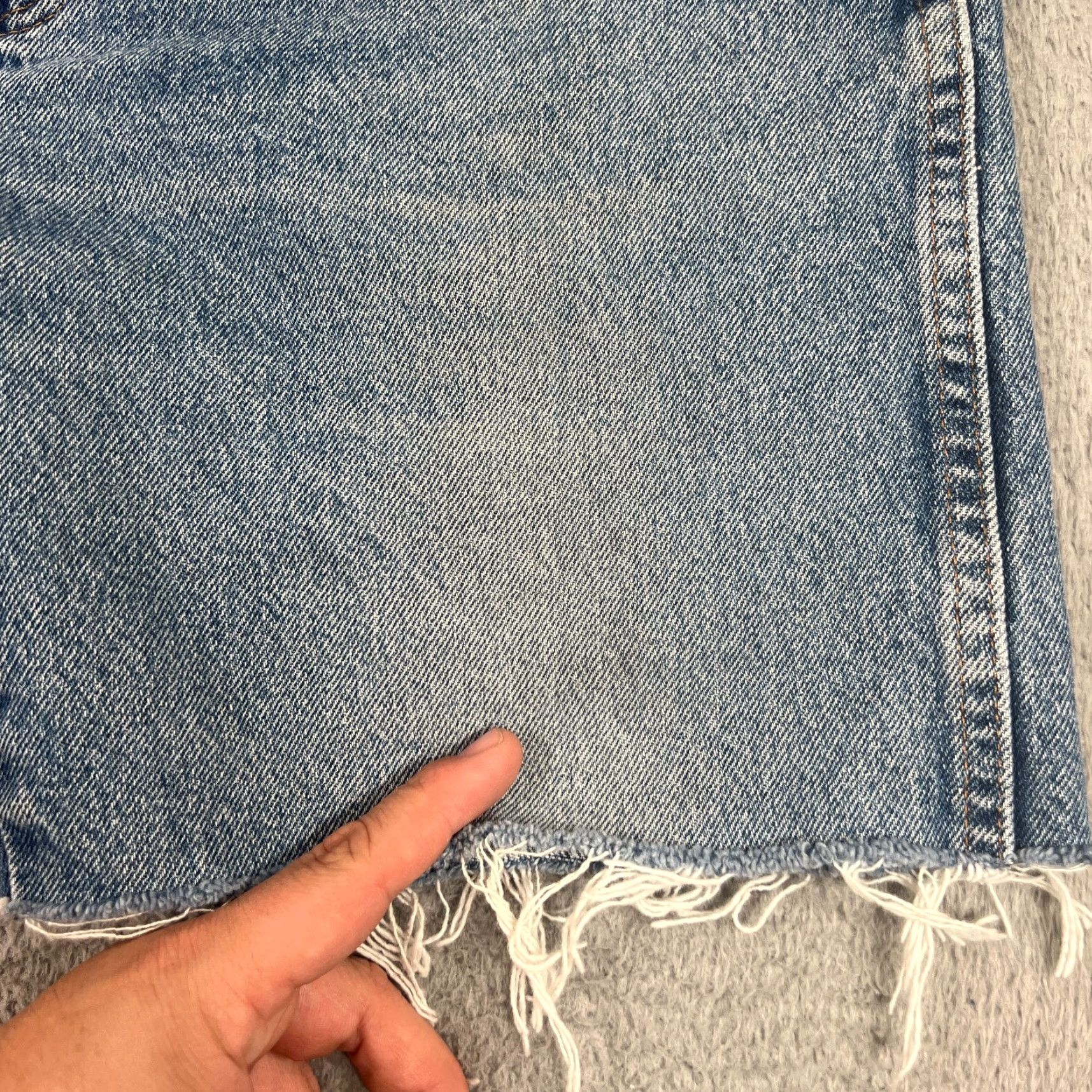 Denime Rustler Blue Bermudas 34" Cut Off Shorts Denim Jorts Casual Beach Outdoor Mens Size US 34 / EU 50 - 2 Thumbnail