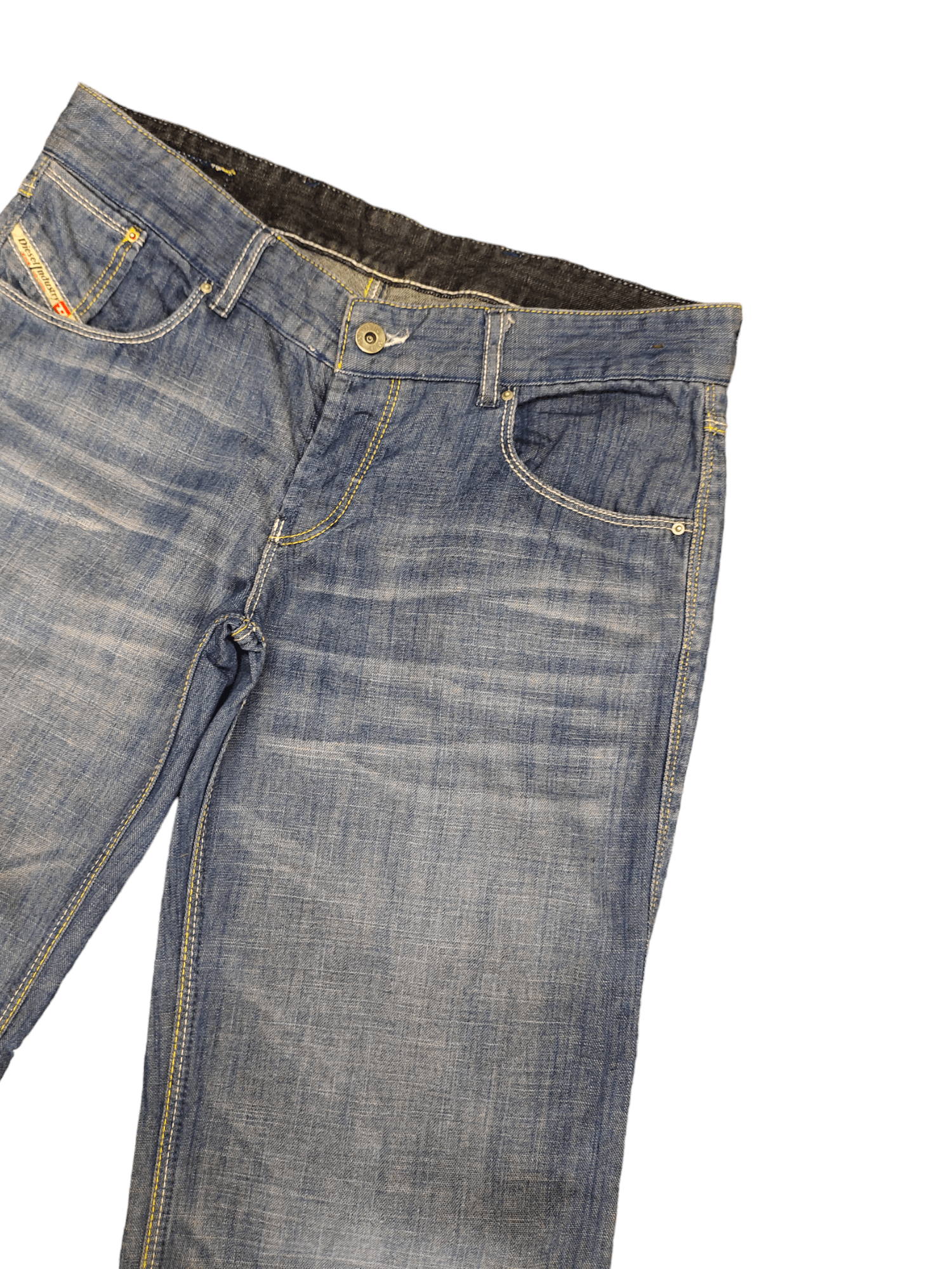 Diesel Flare Baggy Jeans Diesel D Logo Carpenter Boot Cut Low Rise Size US 29 - 13 Thumbnail