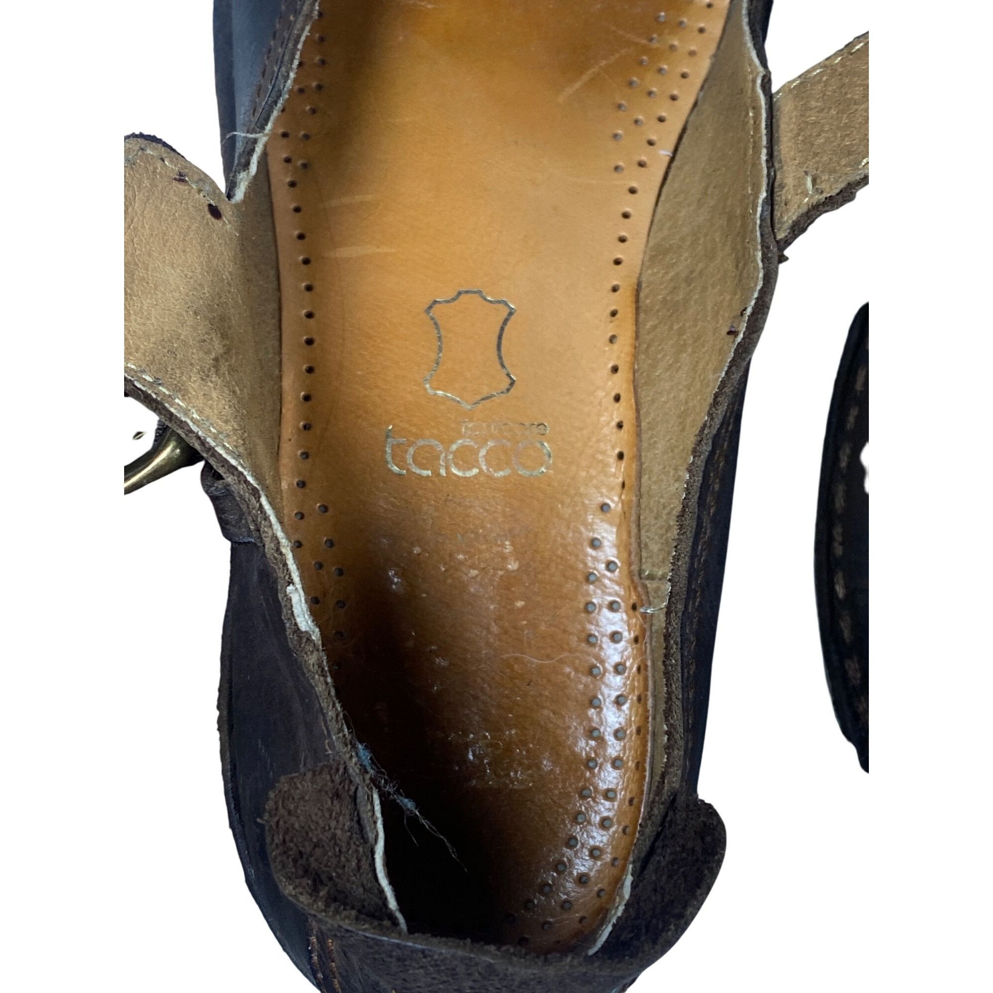 Other Weinbrenner‎ Brown Leather Buckle Strap Shoe Boho Cottage Pr Size US 10 / IT 40 - 8 Thumbnail