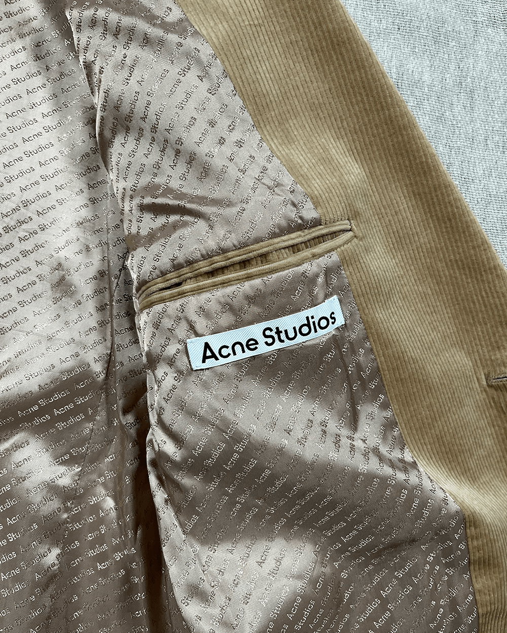 Acne Studios Acne Studios Tan Cord Suit Size 52R - 8 Thumbnail